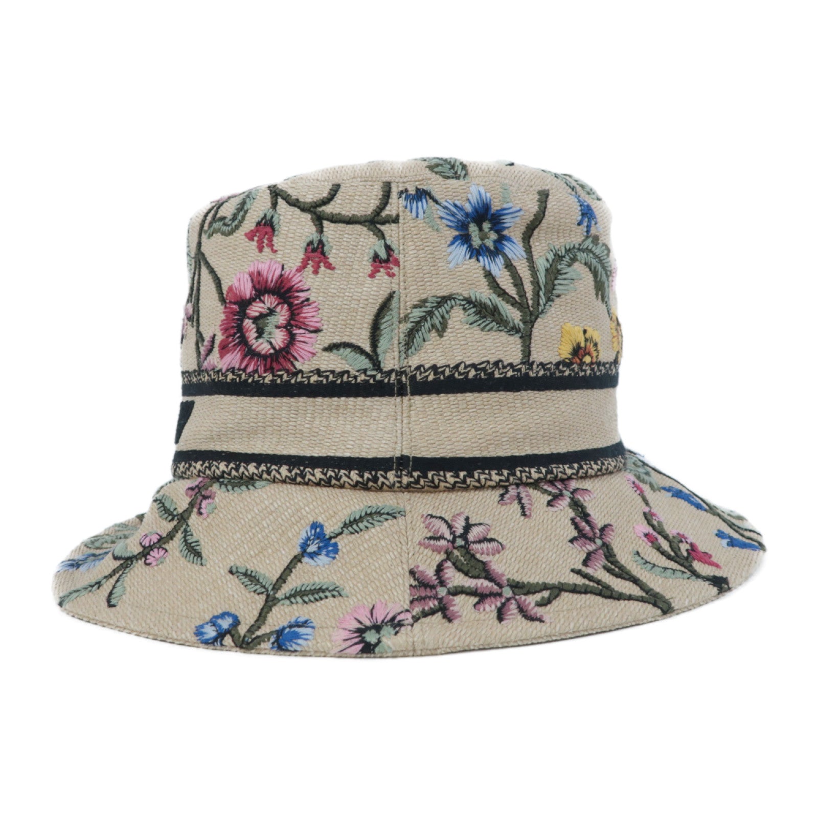Dior 帆布D-Bobby Dior Petites Fleurs Small Brim Bucket Hat帽子米色