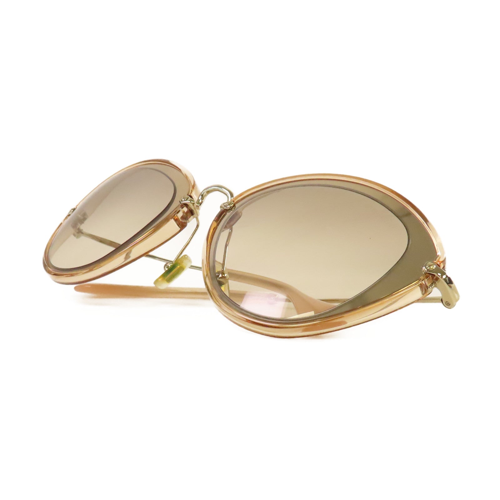 Miu Miu PVC/金屬Sunglasses太陽眼鏡粉紅色