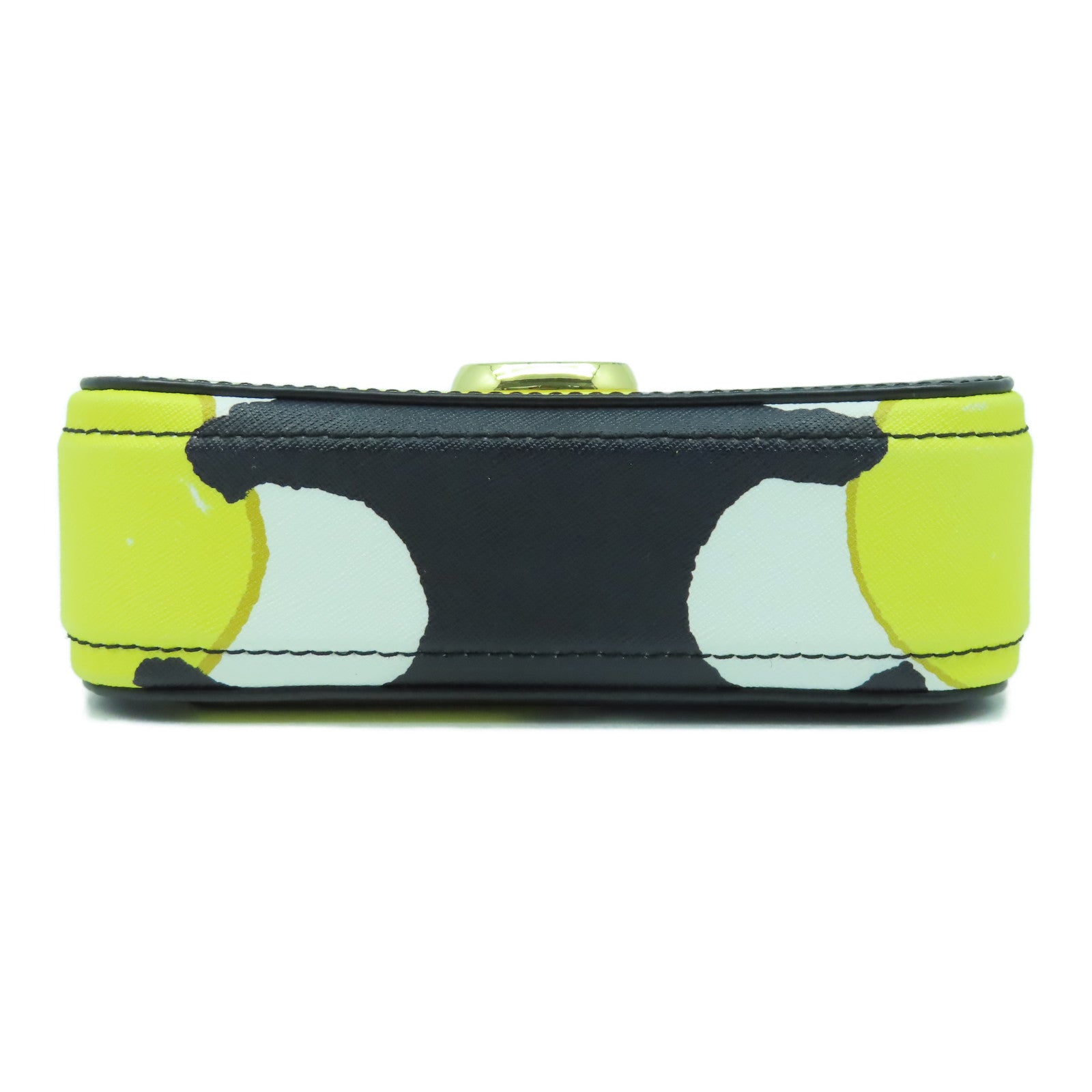 MARC JACOBS 【激減優惠】塗層帆布Camera Bag金扣肩背袋黑色/白色/黃色