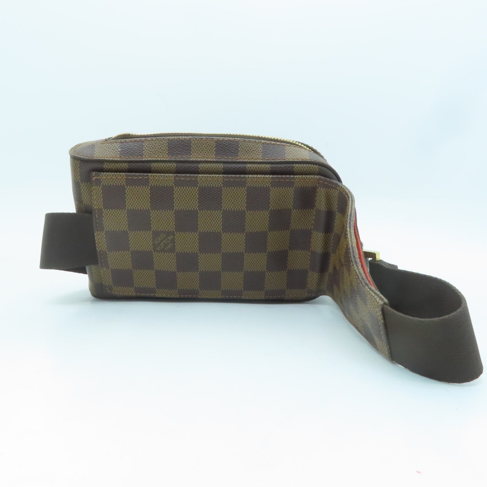 LOUIS VUITTON Damier Geronimo's bum-bag金扣腰包啡色