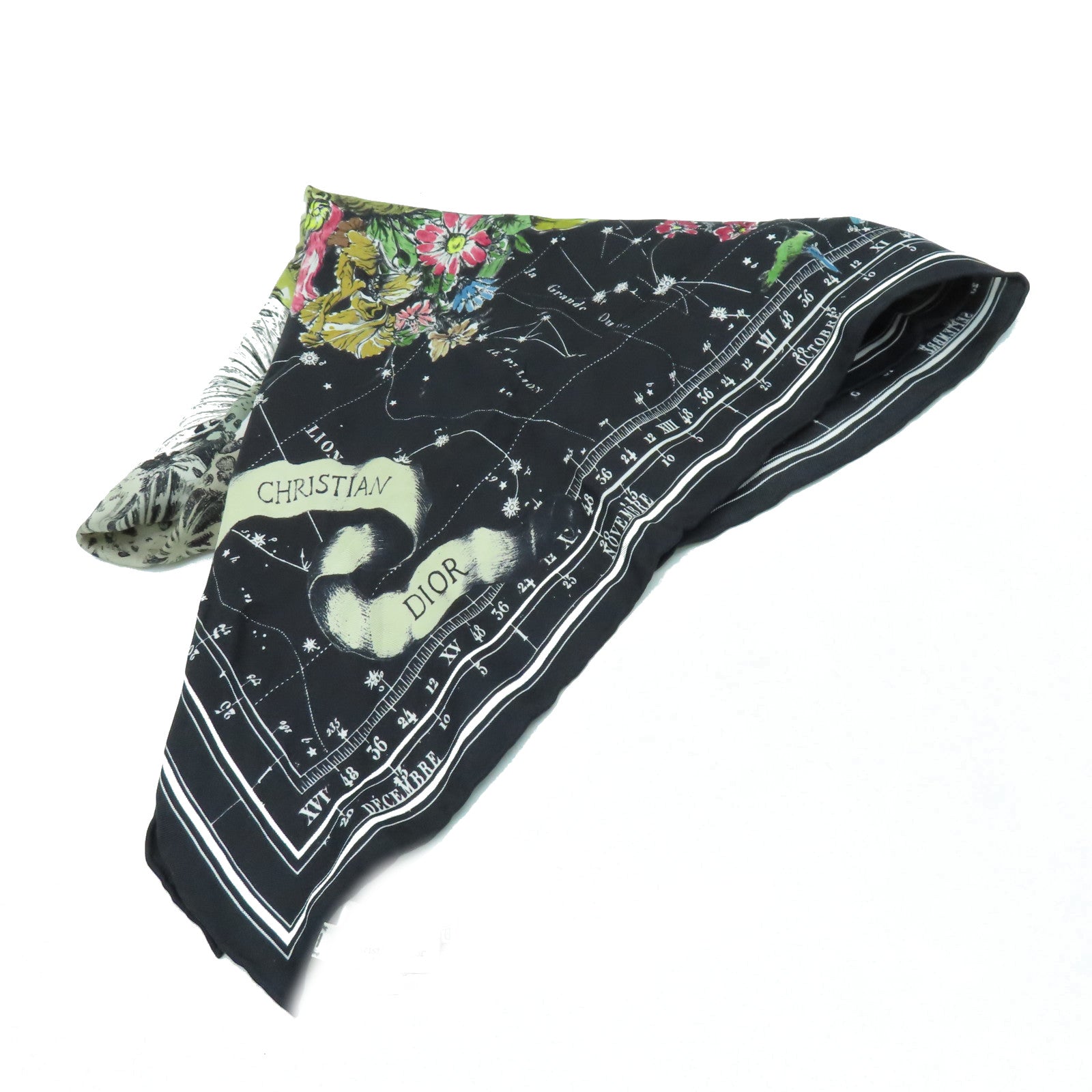 Dior Silk Scarf Black