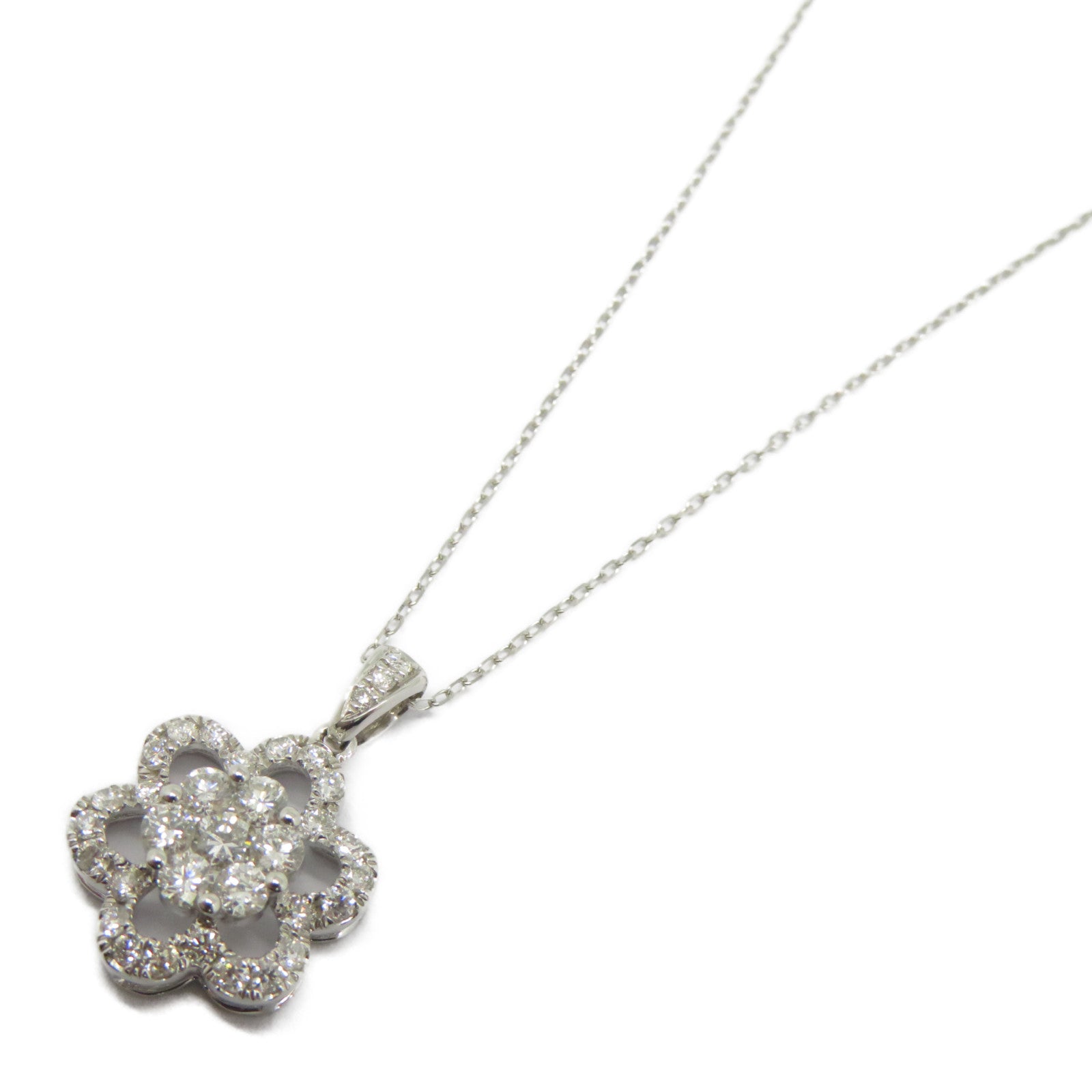 JEWELRY 【激減優惠】18K白金Diamond Necklace 0.582ct鑽石項鍊