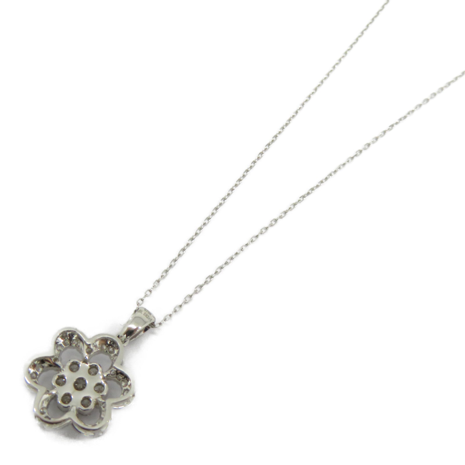 JEWELRY 【激減優惠】18K白金Diamond Necklace 0.582ct鑽石項鍊