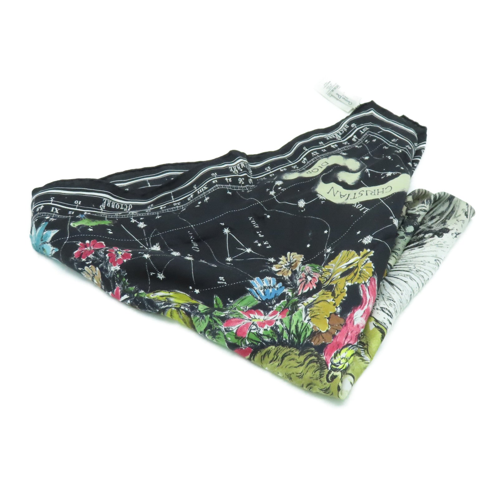Dior Silk Scarf Black
