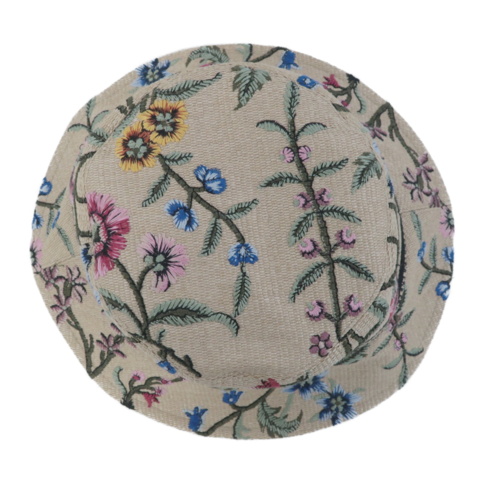 Dior 帆布D-Bobby Dior Petites Fleurs Small Brim Bucket Hat帽子米色