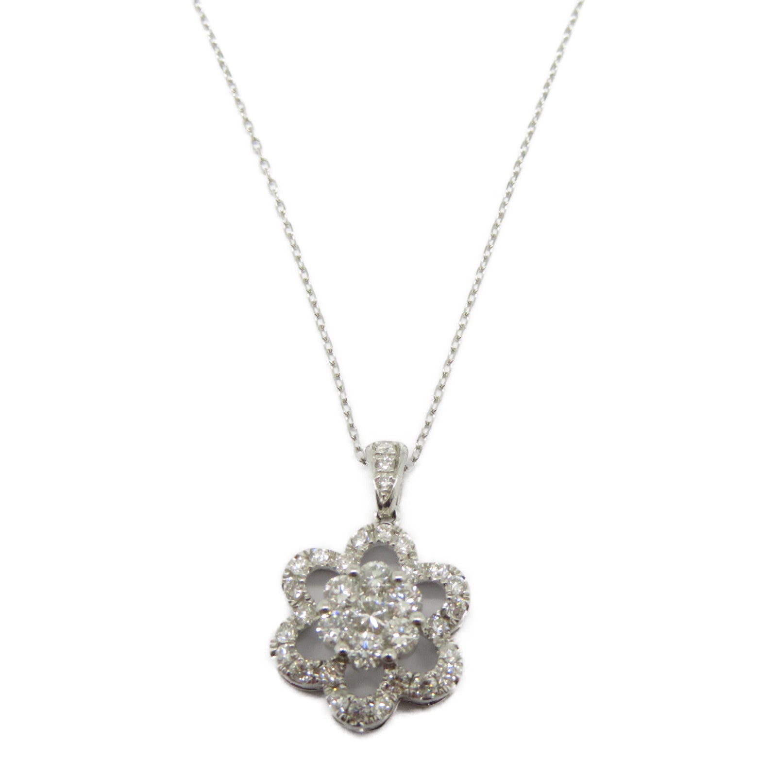 JEWELRY 【激減優惠】18K白金Diamond Necklace 0.582ct鑽石項鍊