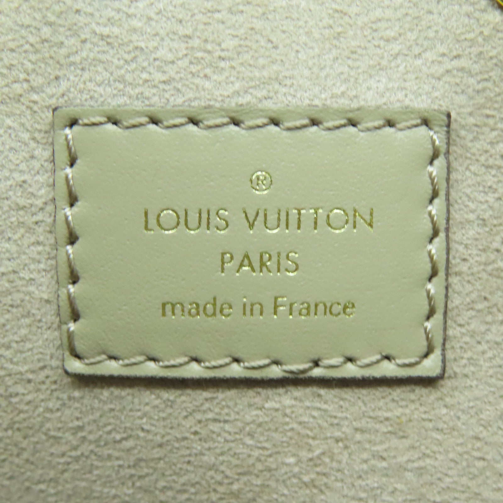 LOUIS VUITTON Monogram Empreinte NeoNoe MM金扣手挽肩背兩用袋米色