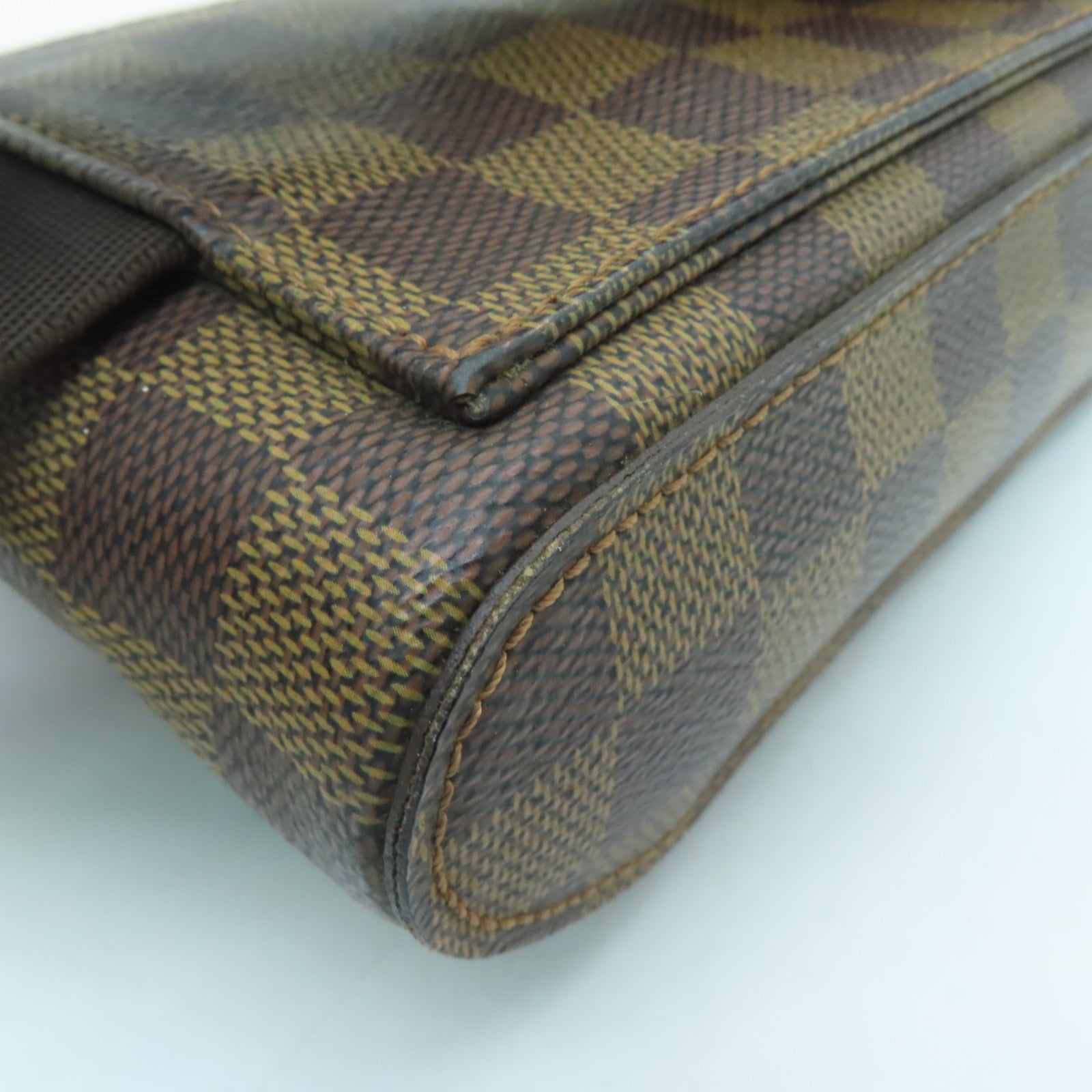 LOUIS VUITTON Damier Geronimo's bum-bag金扣腰包啡色