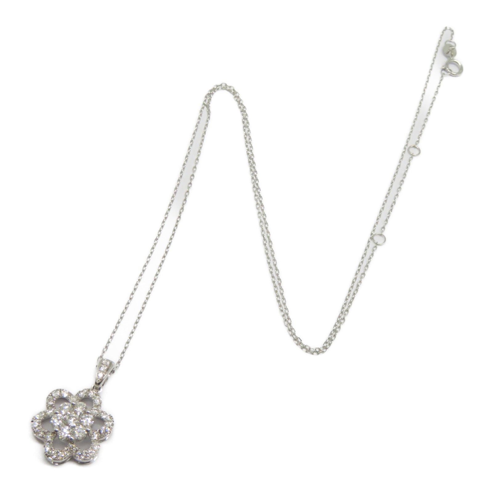JEWELRY 【激減優惠】18K白金Diamond Necklace 0.582ct鑽石項鍊