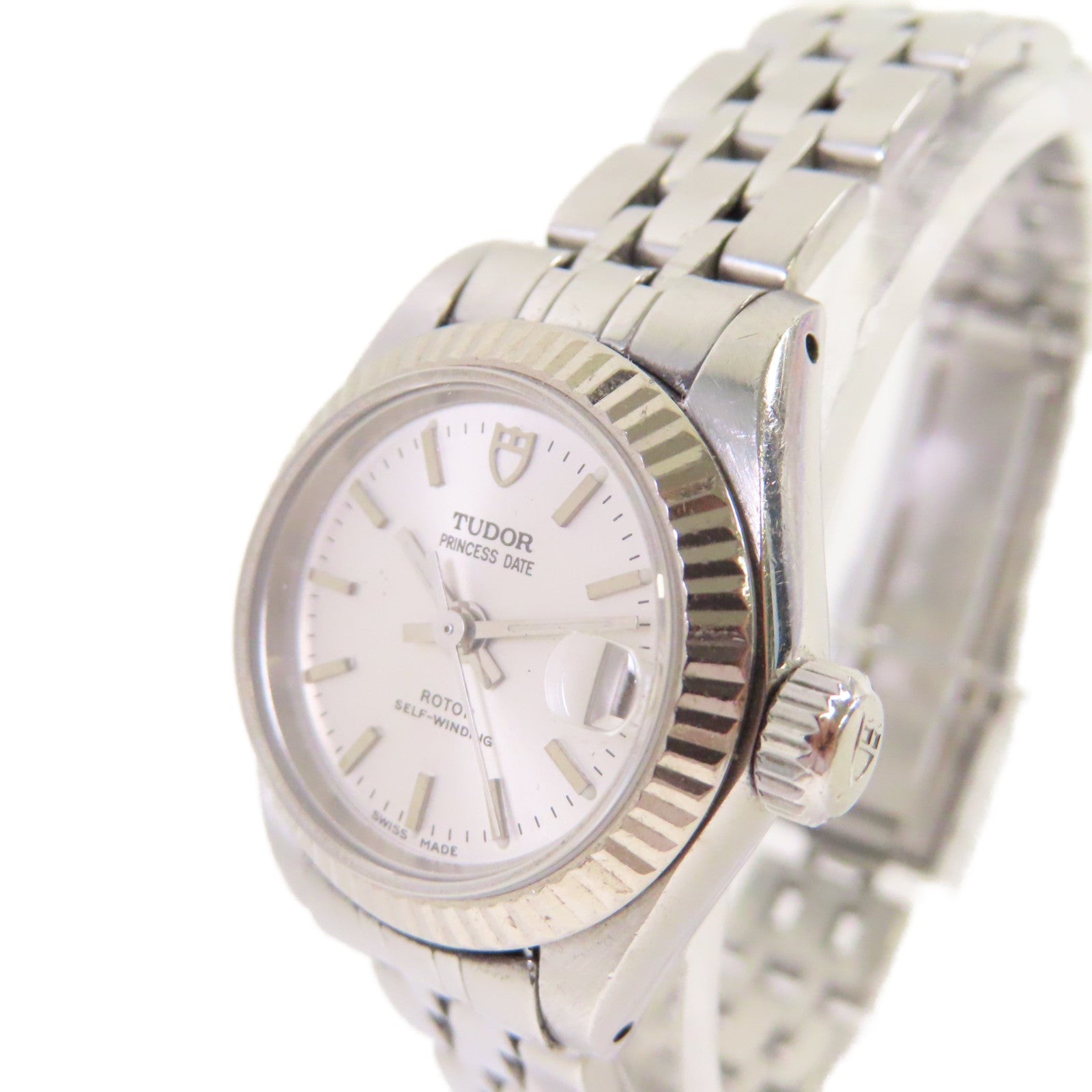 TUDOR Princess Date Watch不鏽鋼自動機芯手錶銀色