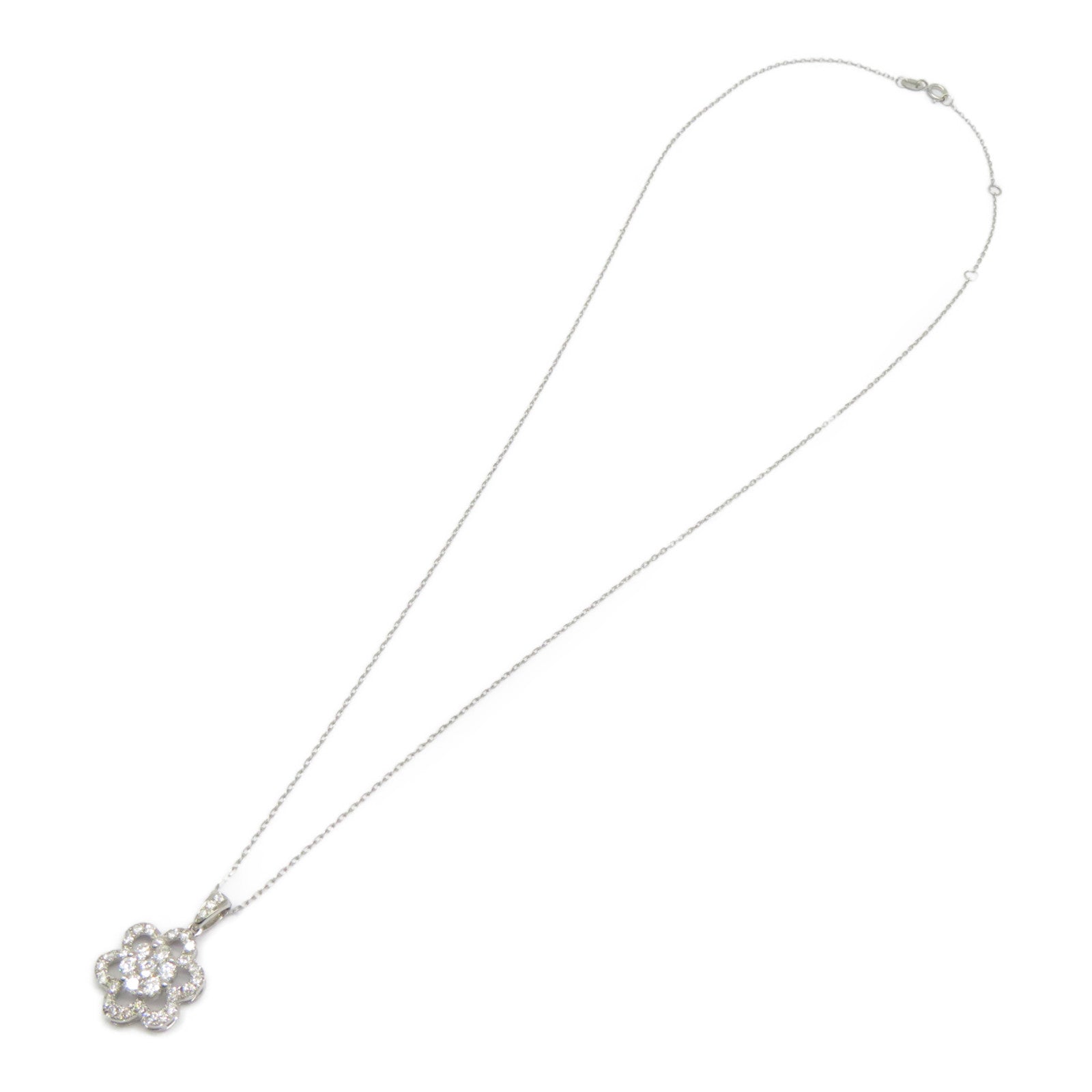 JEWELRY 【激減優惠】18K白金Diamond Necklace 0.582ct鑽石項鍊