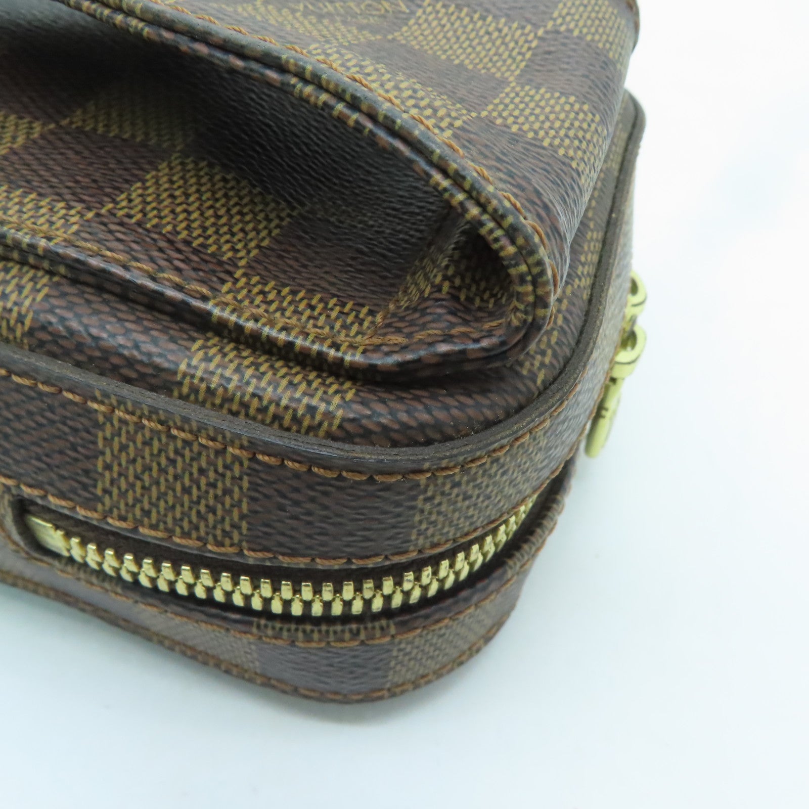 LOUIS VUITTON Damier Geronimo's bum-bag金扣腰包啡色