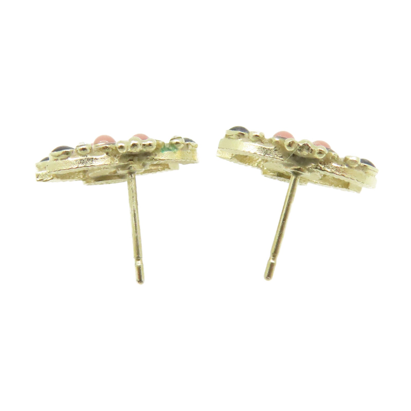 CHANEL 金屬CC Earrings耳環金色/黑色/粉紅色