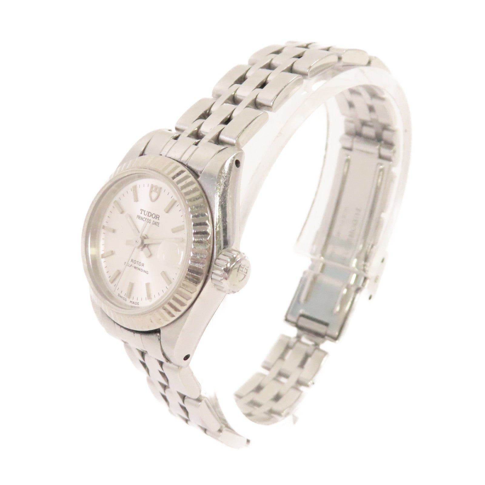 TUDOR Princess Date Watch不鏽鋼自動機芯手錶銀色