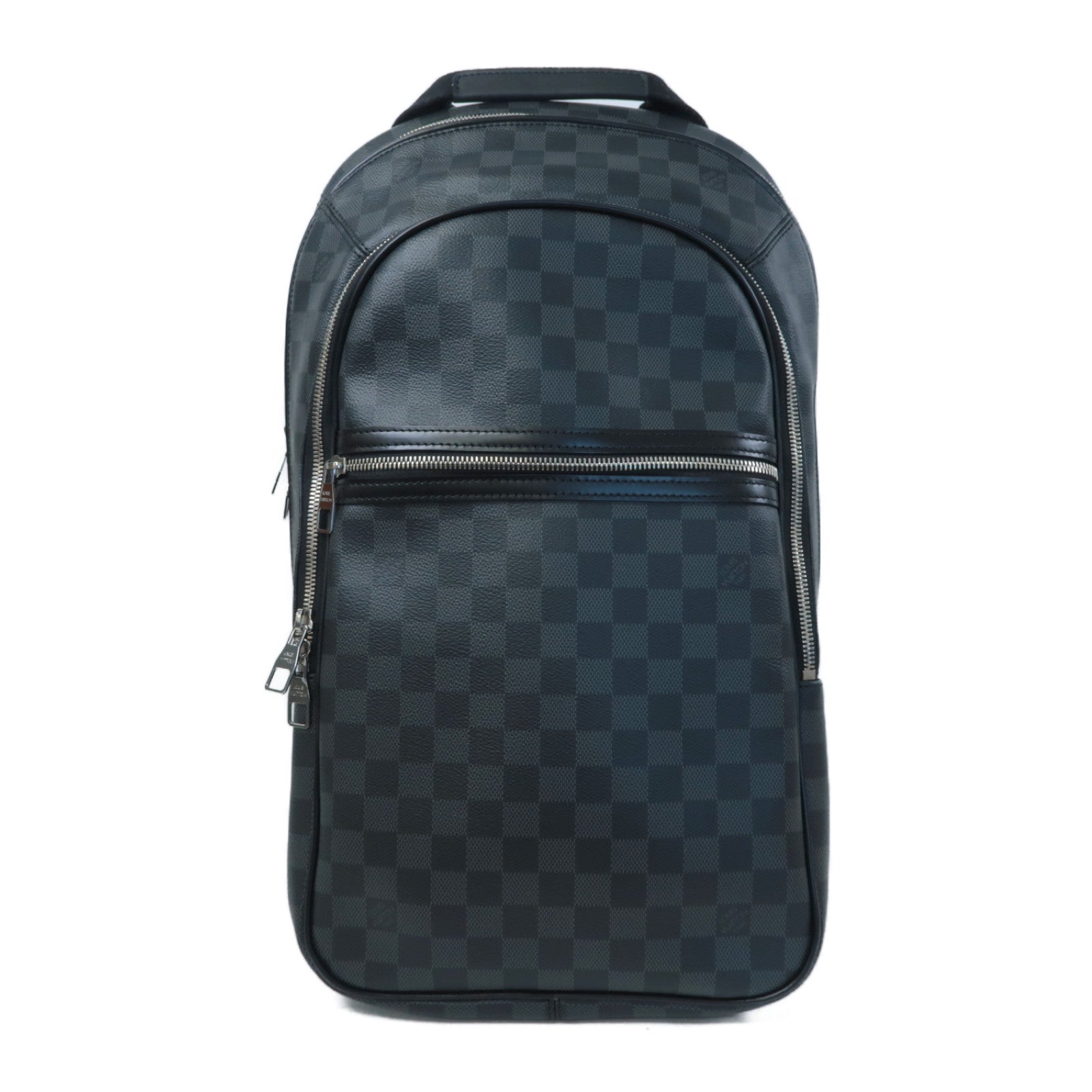 LOUIS VUITTON Damier Graphite Michael Backpack銀扣背包黑色