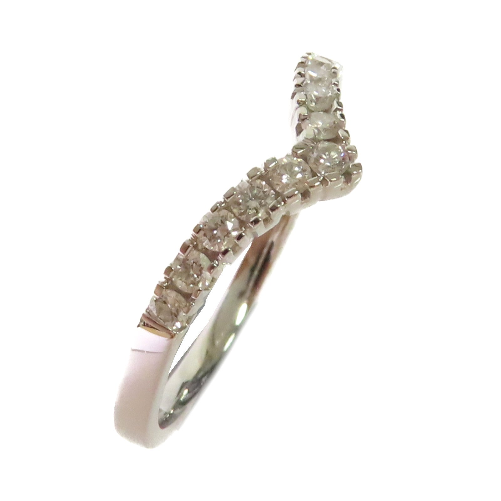 JEWELRY 18K白金/0.22ct鑽石Diamond Ring戒指US#5.75