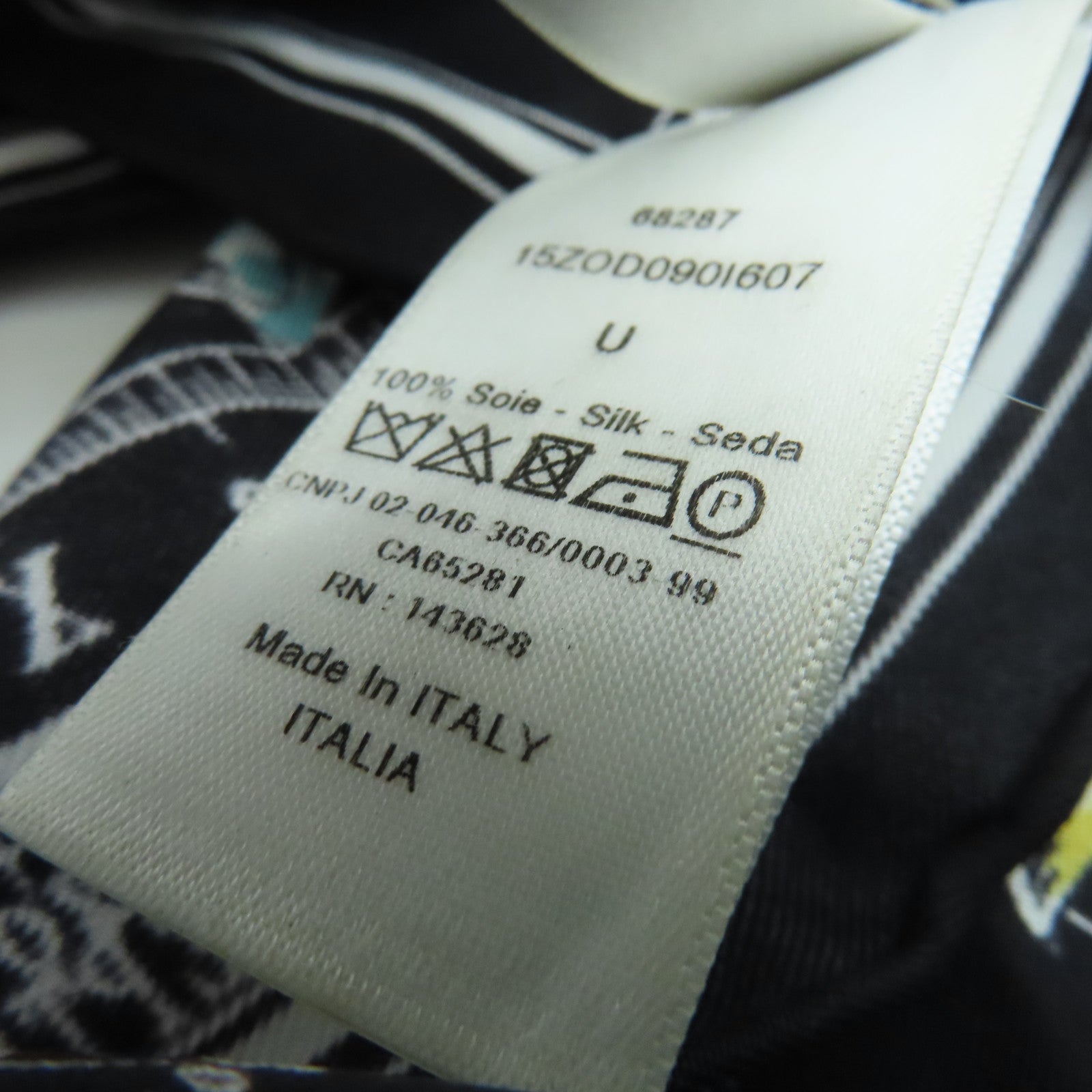 Dior Silk Scarf Black