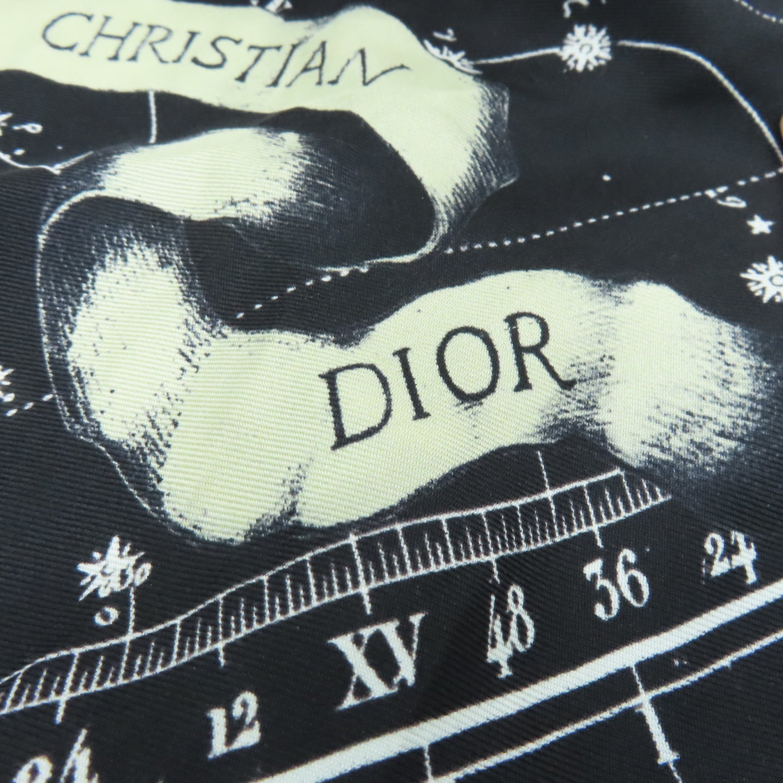 Dior Silk Scarf Black