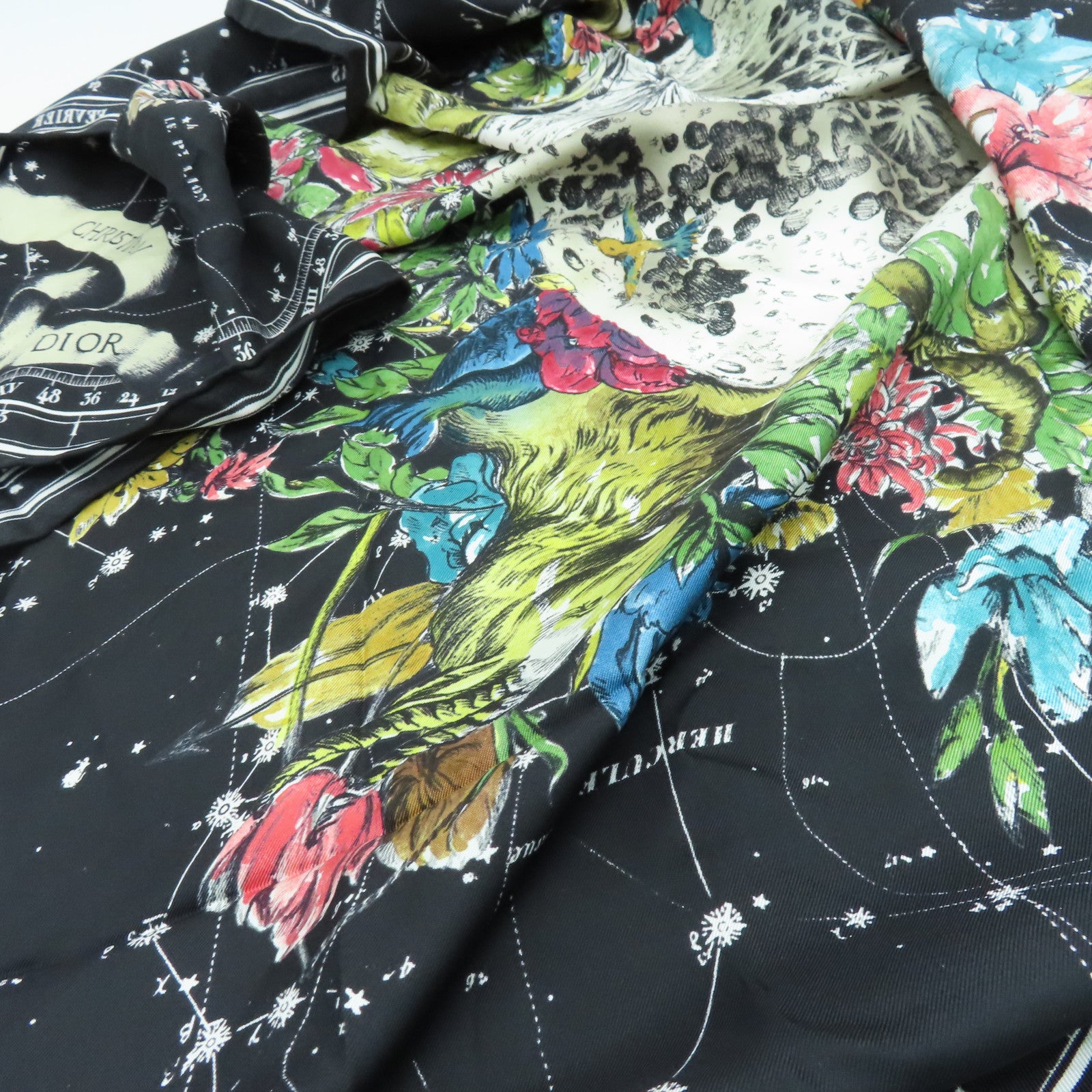 Dior Silk Scarf Black
