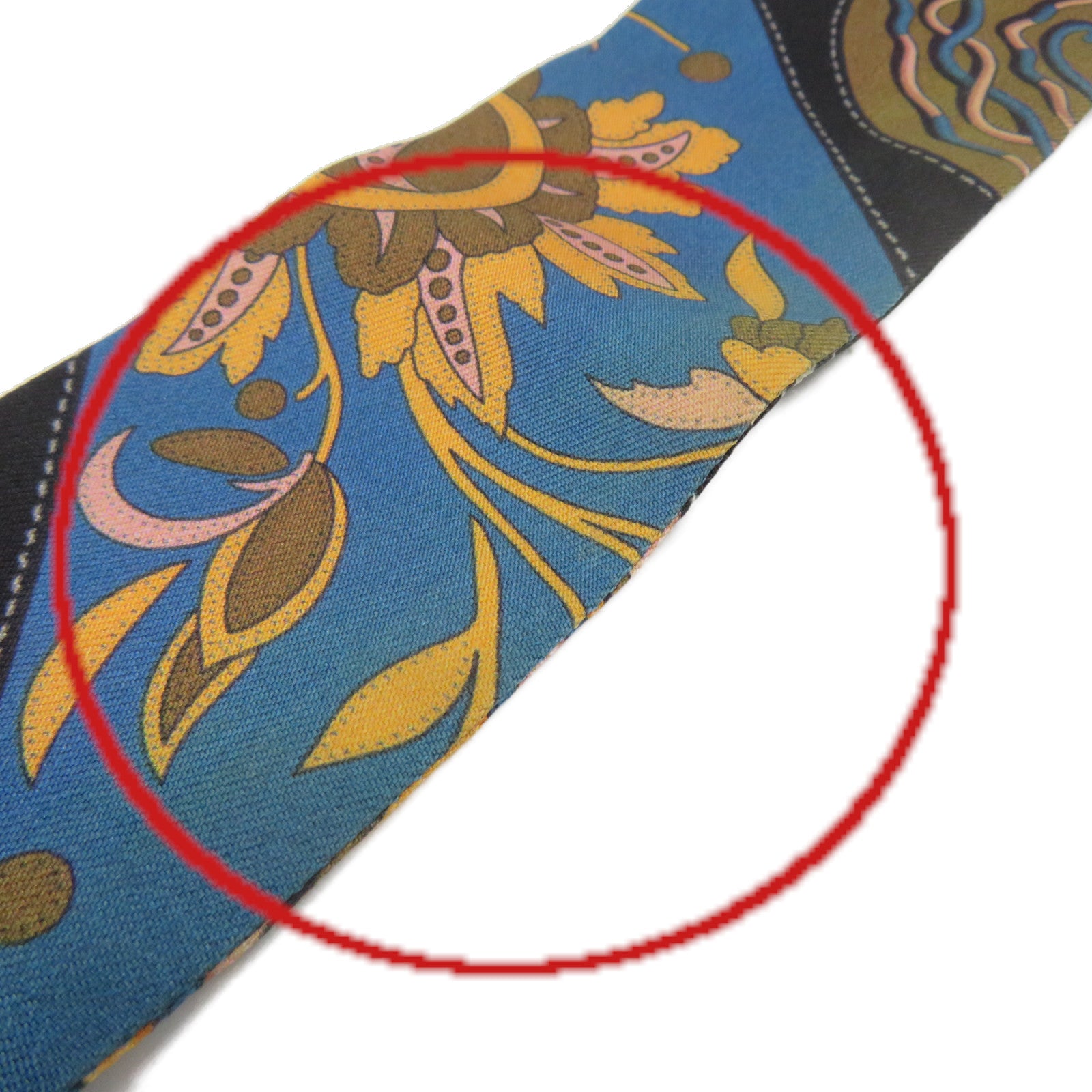 HERMES 絲質Twilly Scarf絲巾軍綠色/彩色