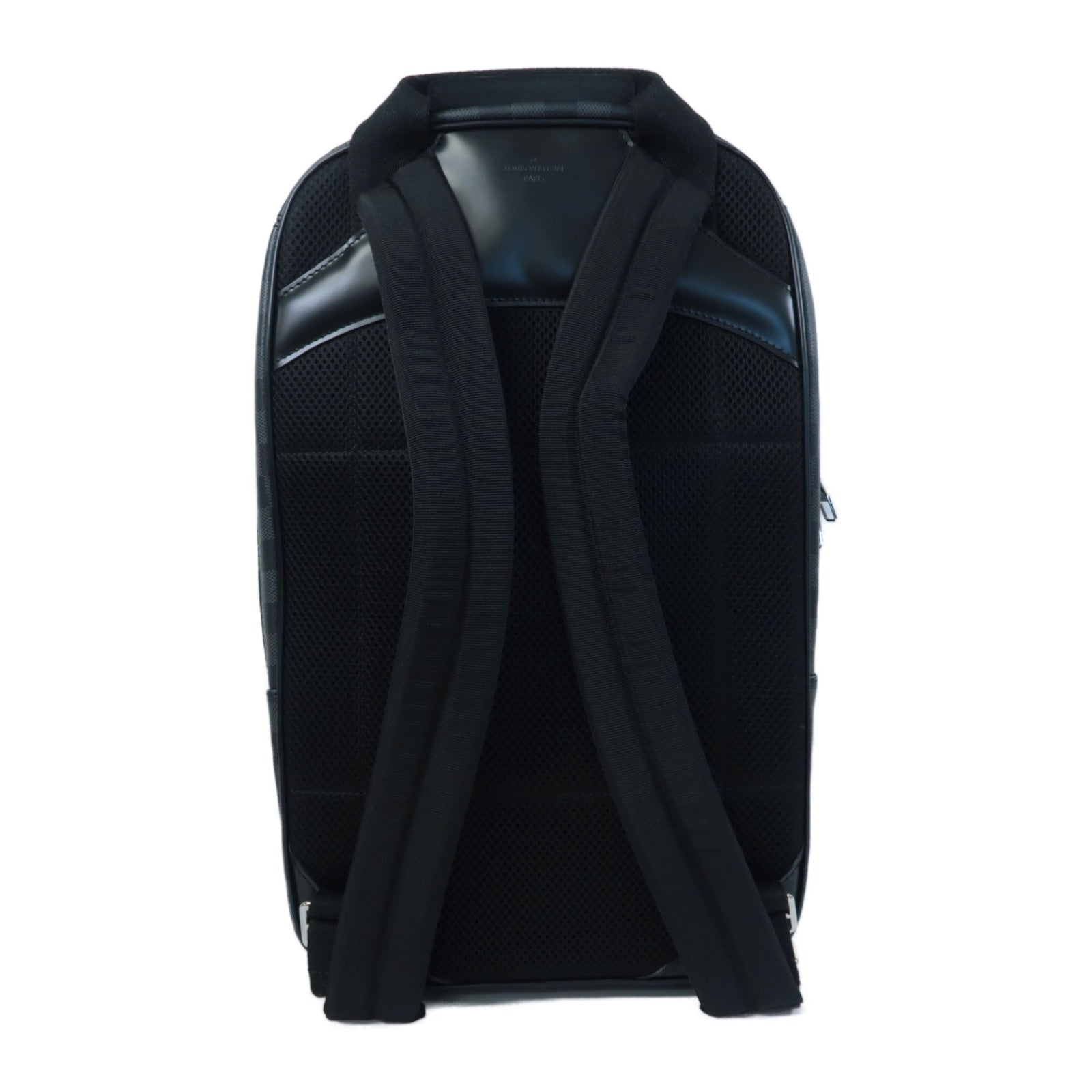LOUIS VUITTON Damier Graphite Michael Backpack銀扣背包黑色