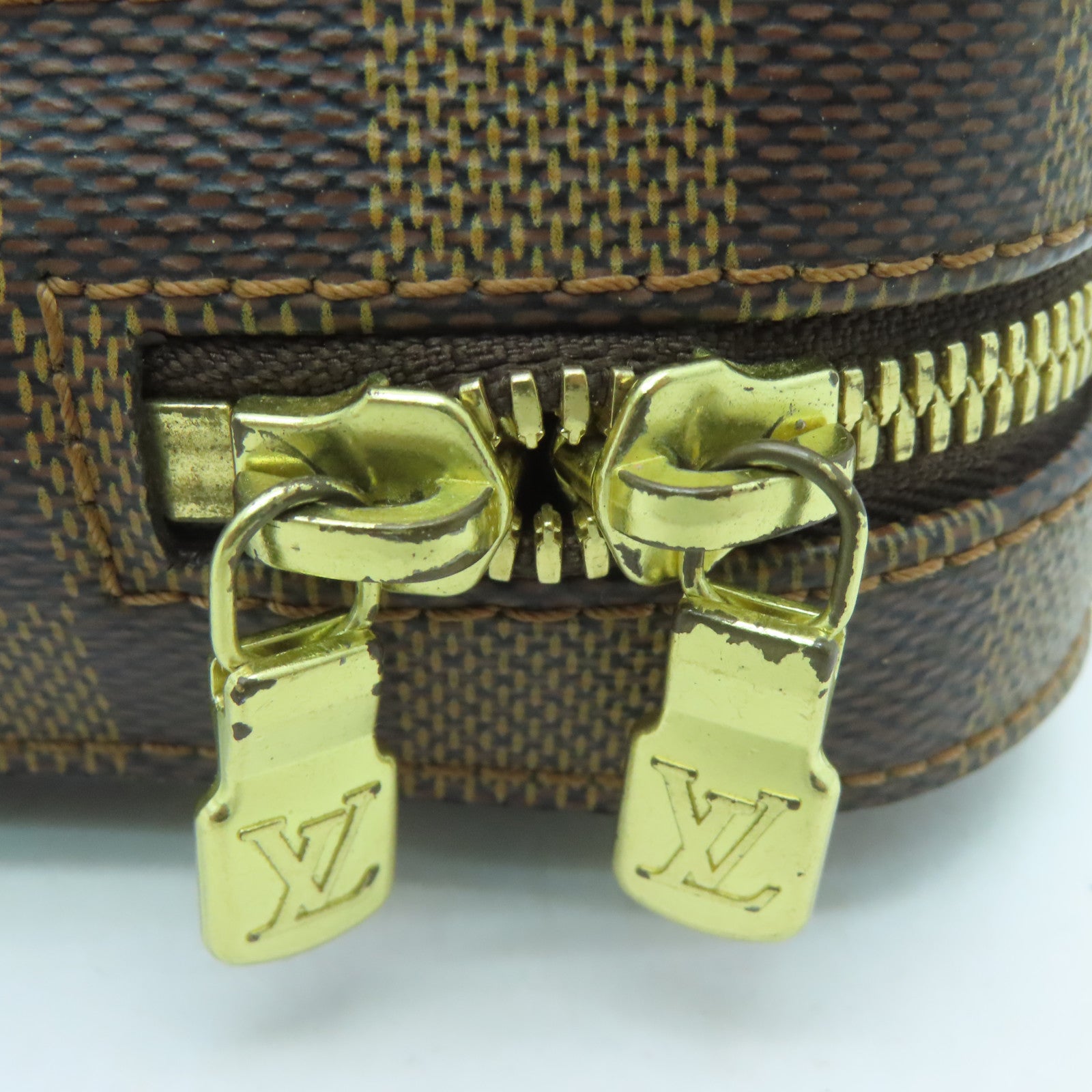 LOUIS VUITTON Damier Geronimo's bum-bag金扣腰包啡色
