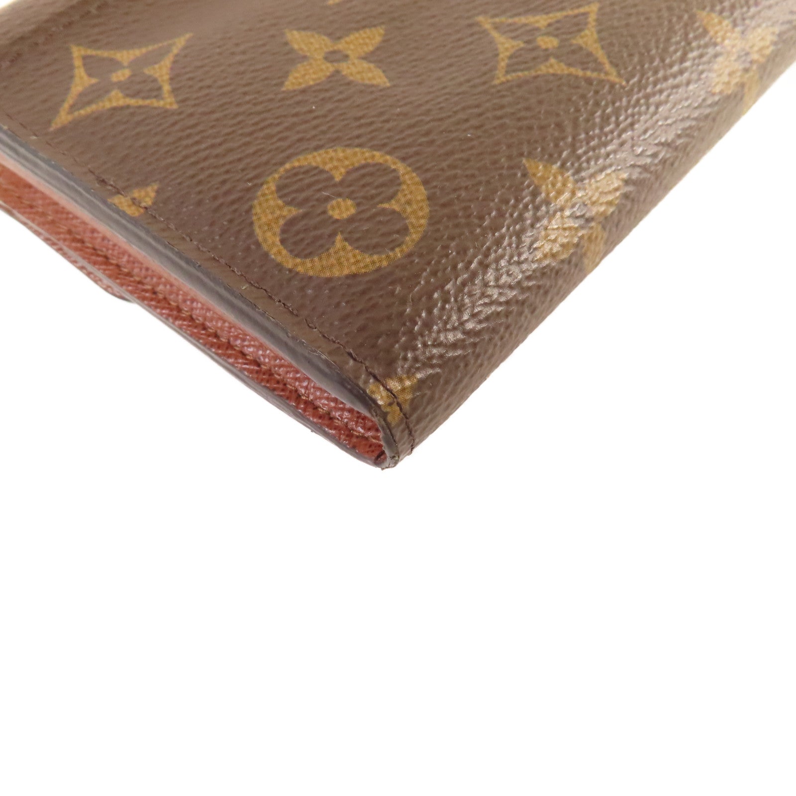 LOUIS VUITTON Monogram Sarah Long Wallet金扣長錢包啡色