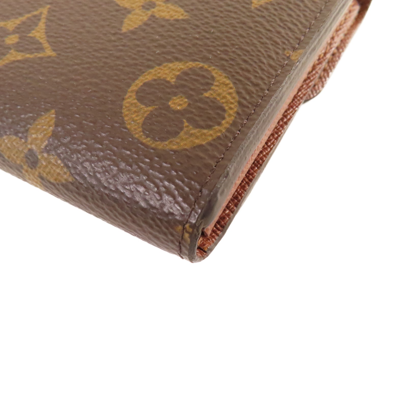 LOUIS VUITTON Monogram Sarah Long Wallet金扣長錢包啡色