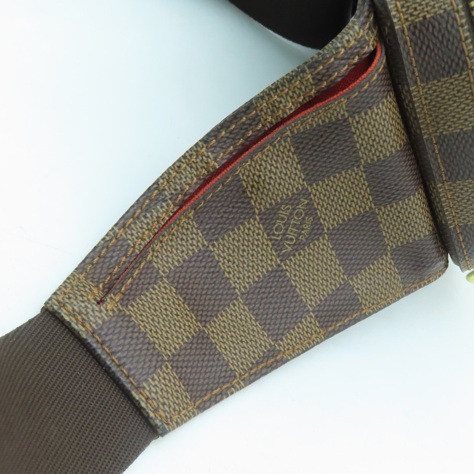 LOUIS VUITTON Damier Geronimo's bum-bag金扣腰包啡色