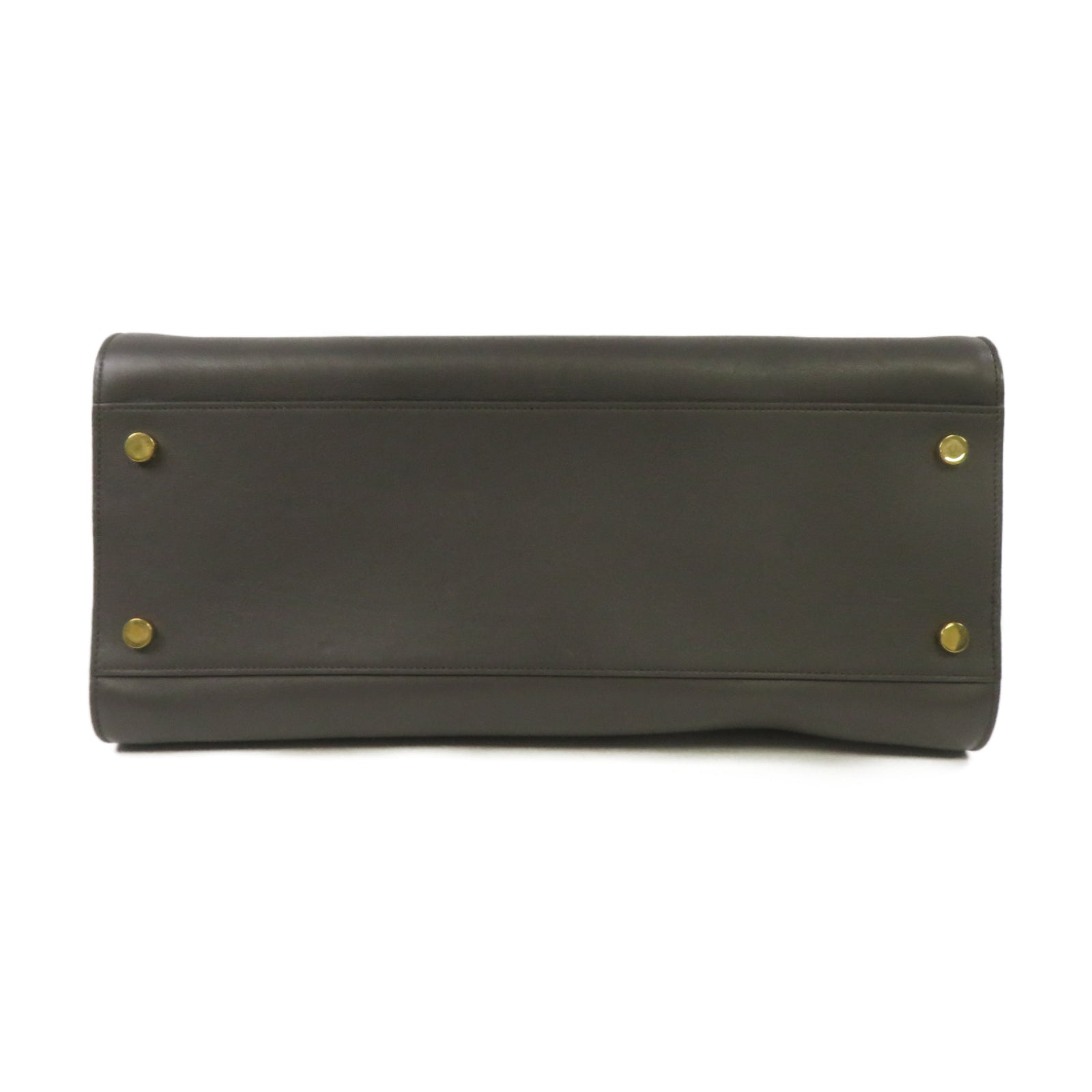 SAINT LAURENT 牛皮皮革2 Way Shoulder金扣手挽肩背兩用袋灰色