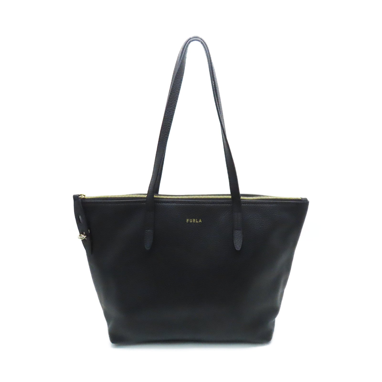 Furla 牛皮皮革Tote Bag肩背袋黑色