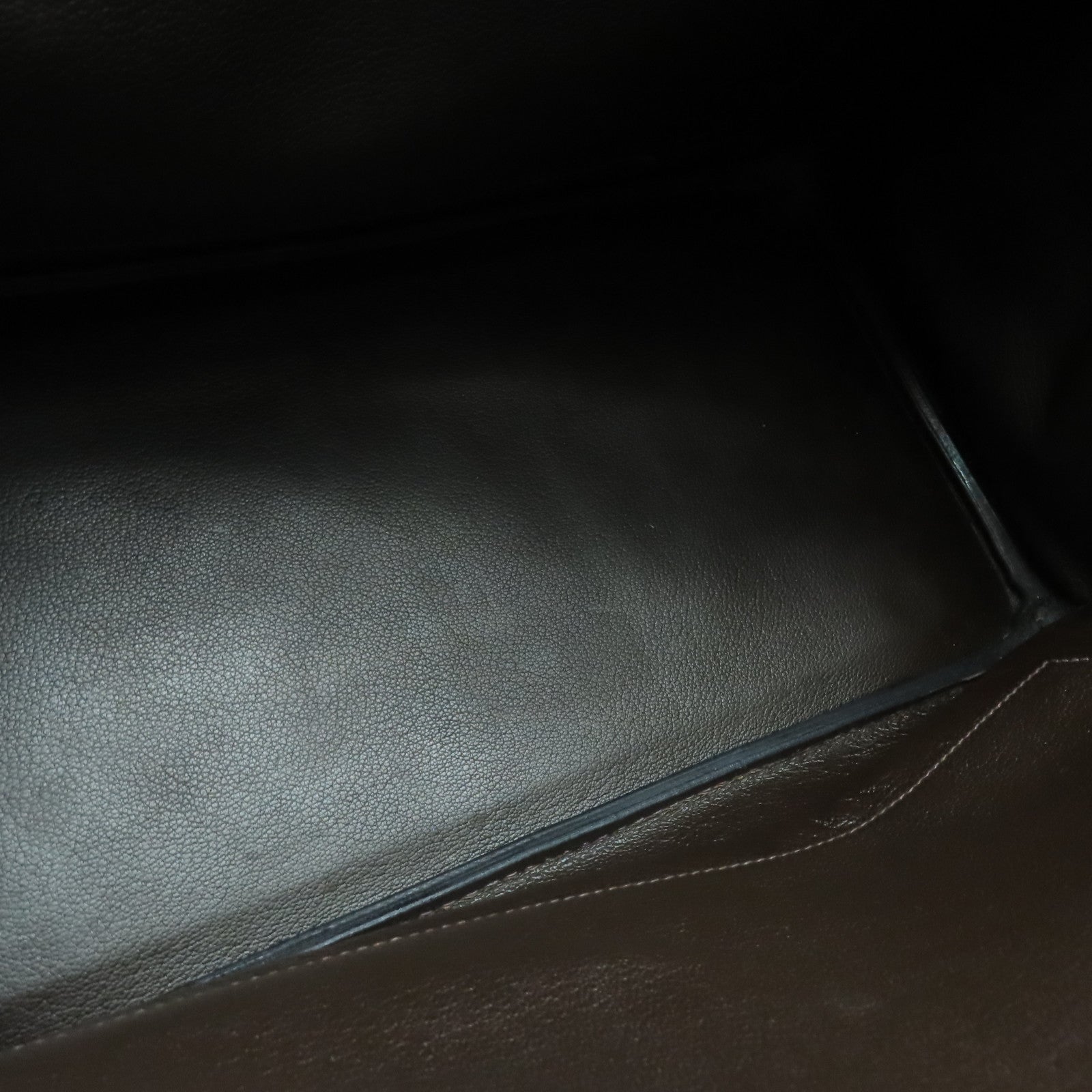 HERMES Epsom皮革Birkin 35银扣手挽袋Chocolat 啡色