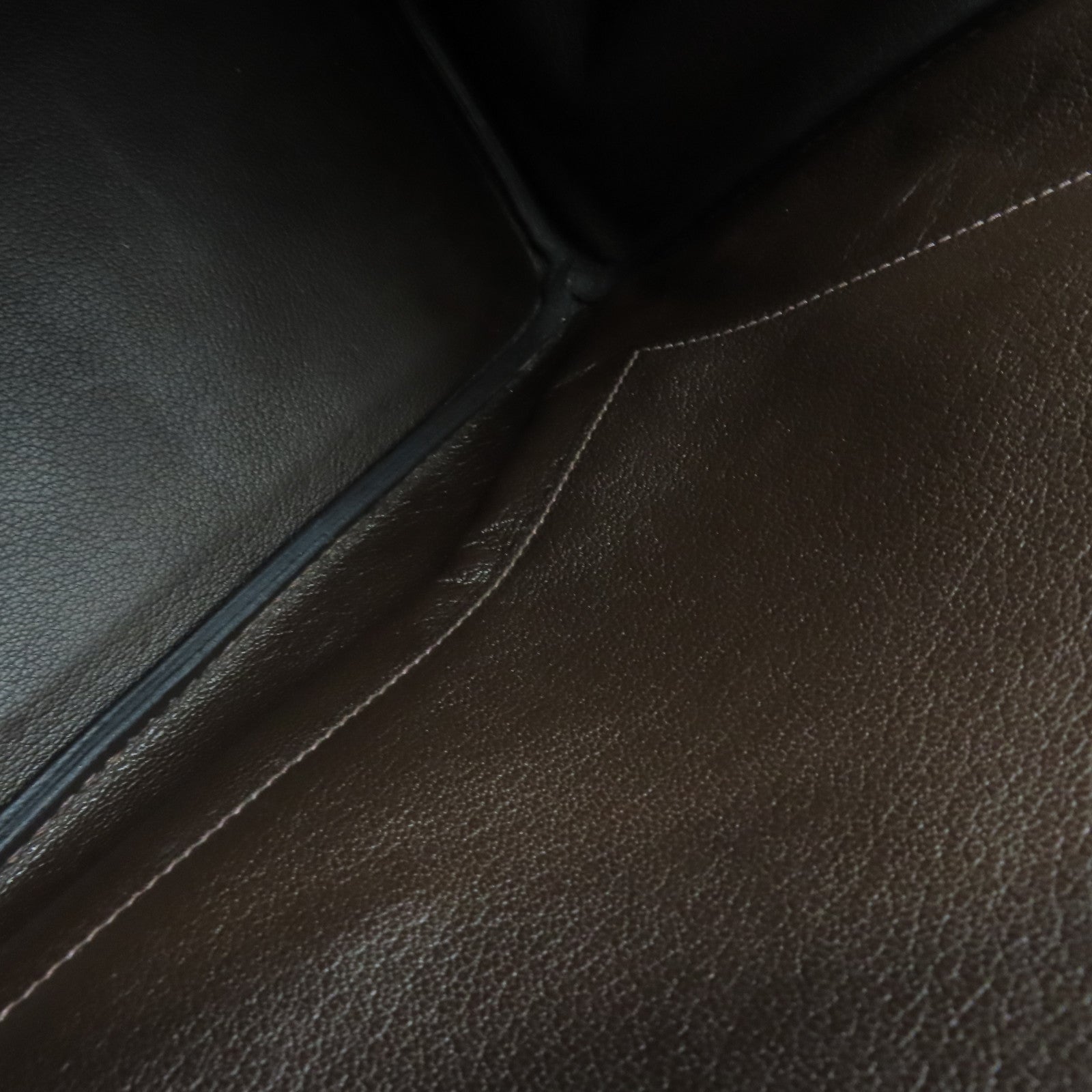 HERMES Epsom皮革Birkin 35银扣手挽袋Chocolat 啡色