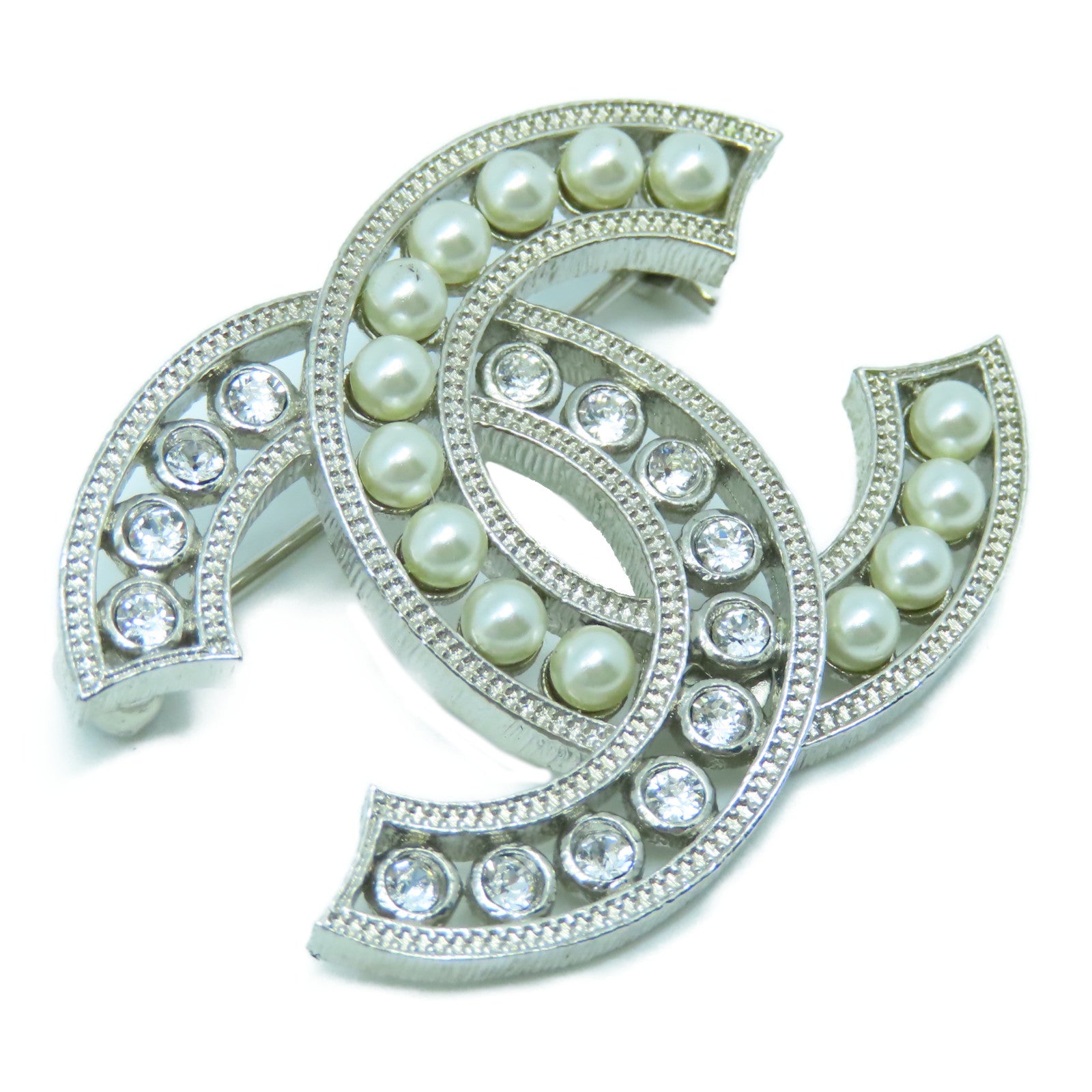 CHANEL PVC/金屬Brooch胸針銀色