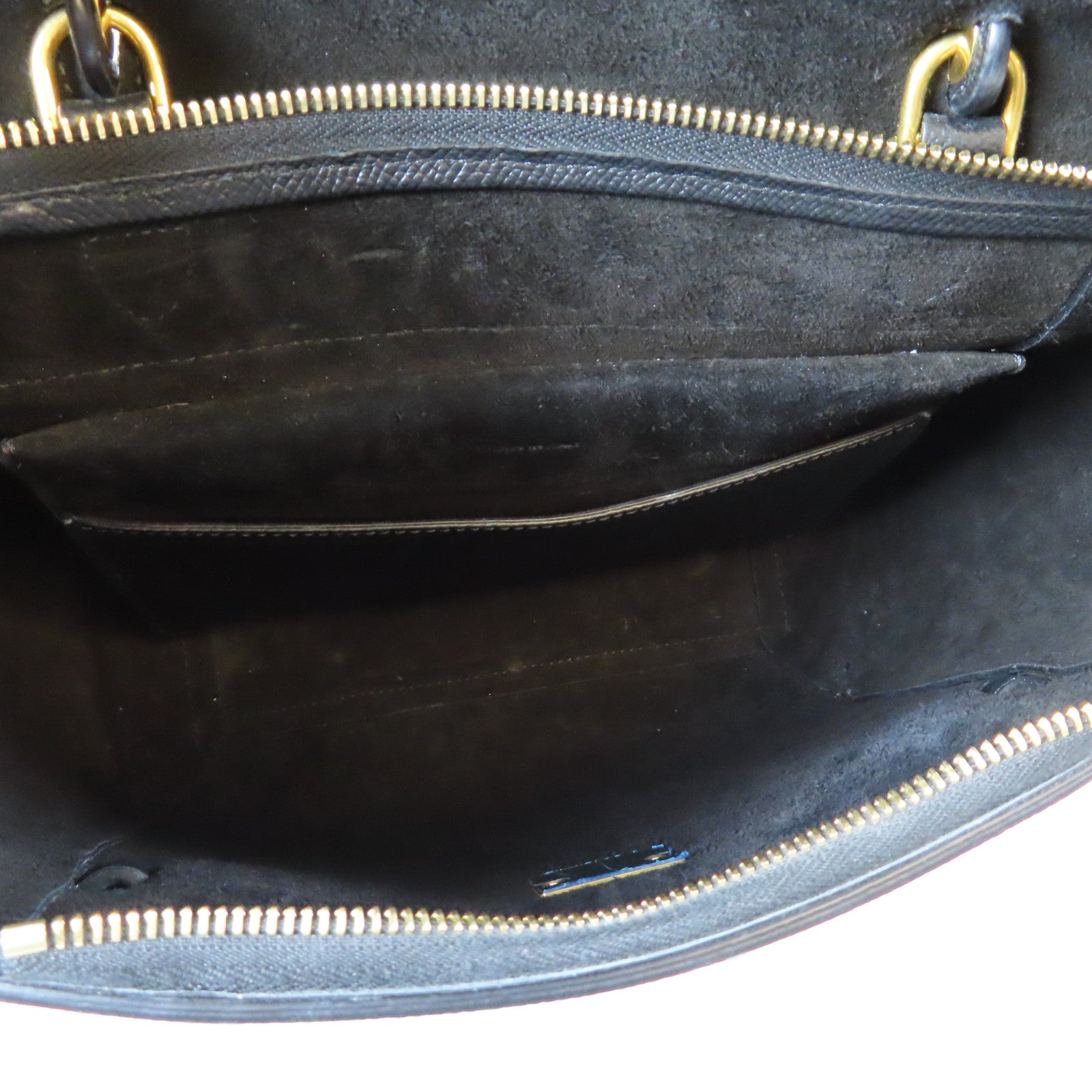 CELINE 牛皮皮革Belt Bag金扣手挽肩背兩用袋黑色