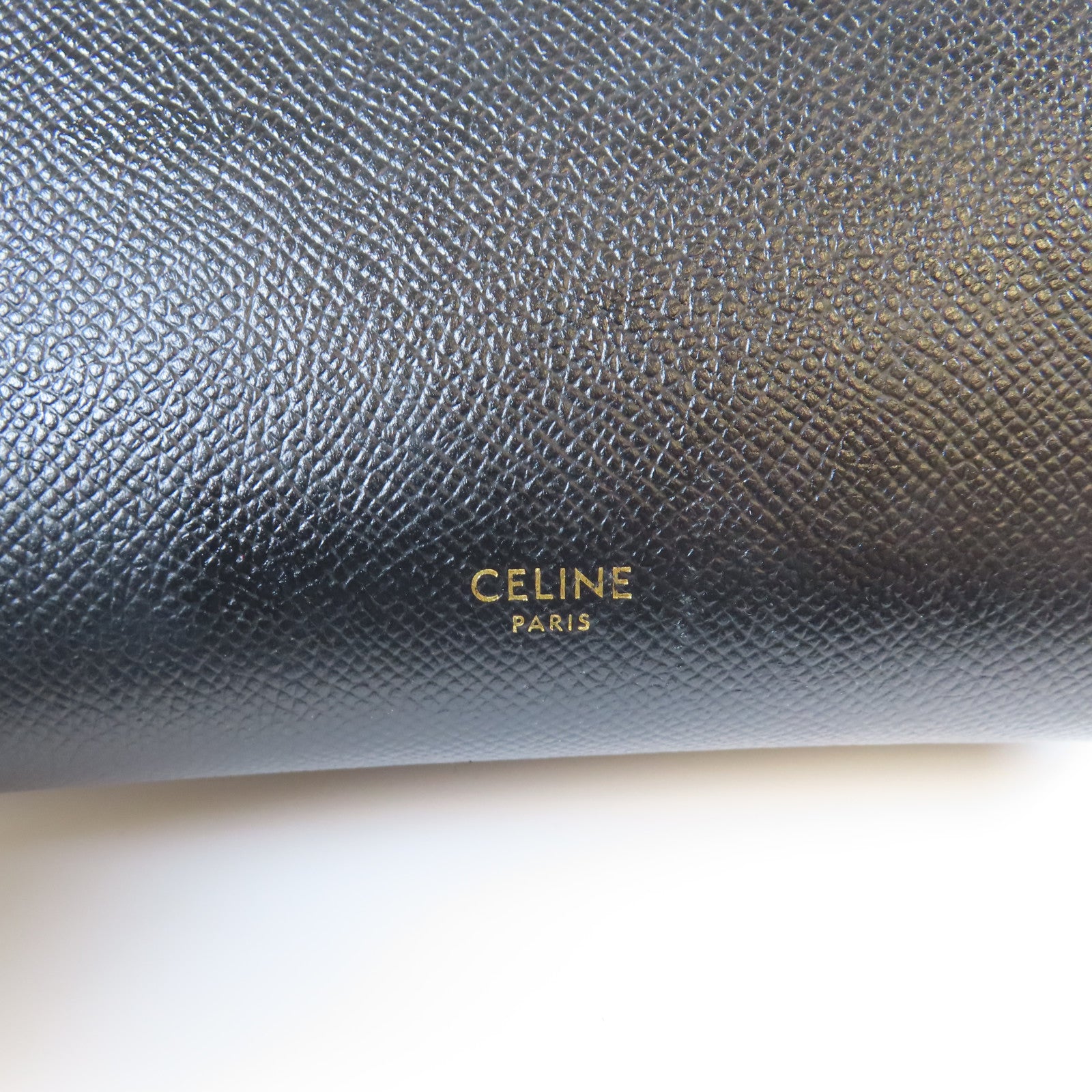 CELINE 牛皮皮革Belt Bag金扣手挽肩背兩用袋黑色