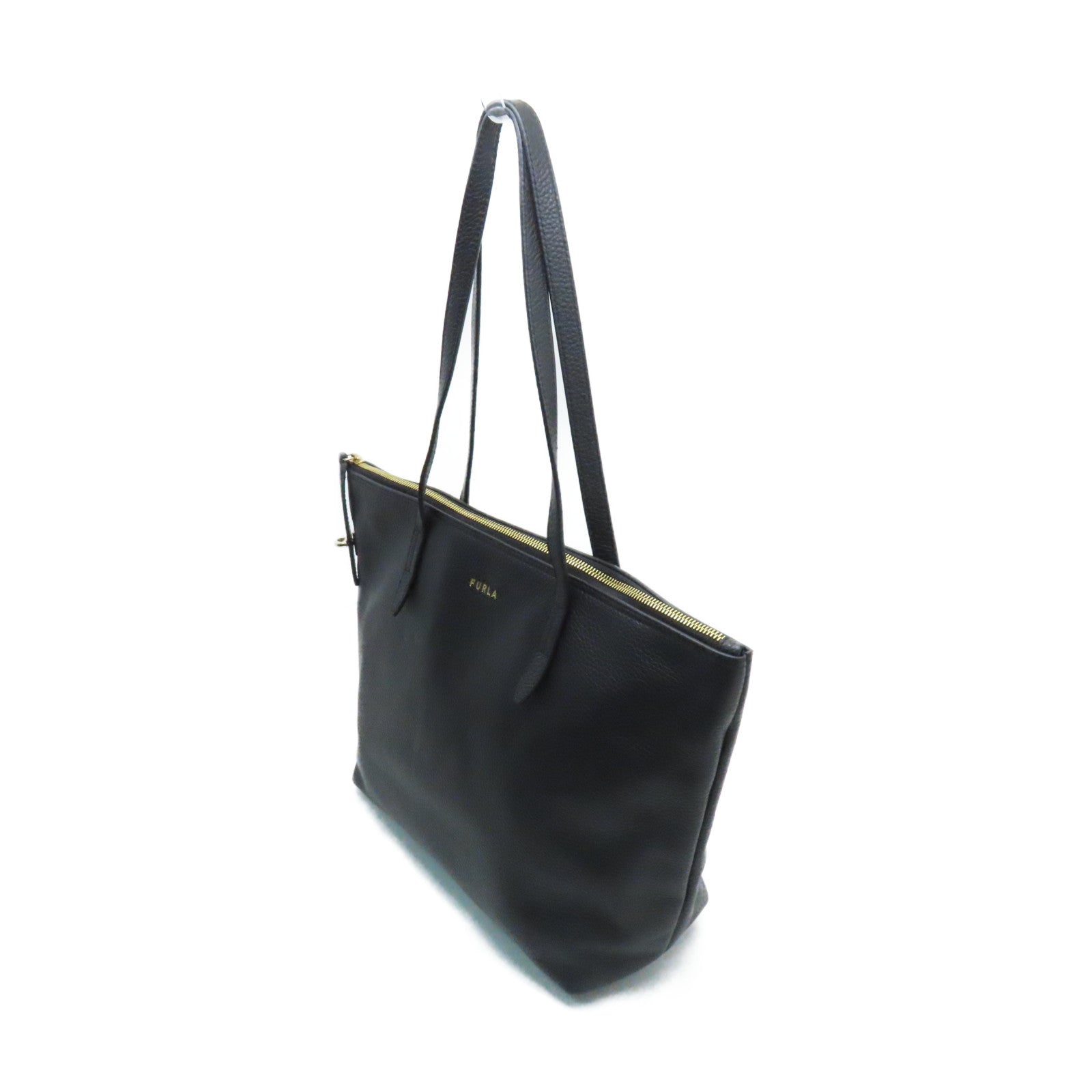 Furla 牛皮皮革Tote Bag肩背袋黑色
