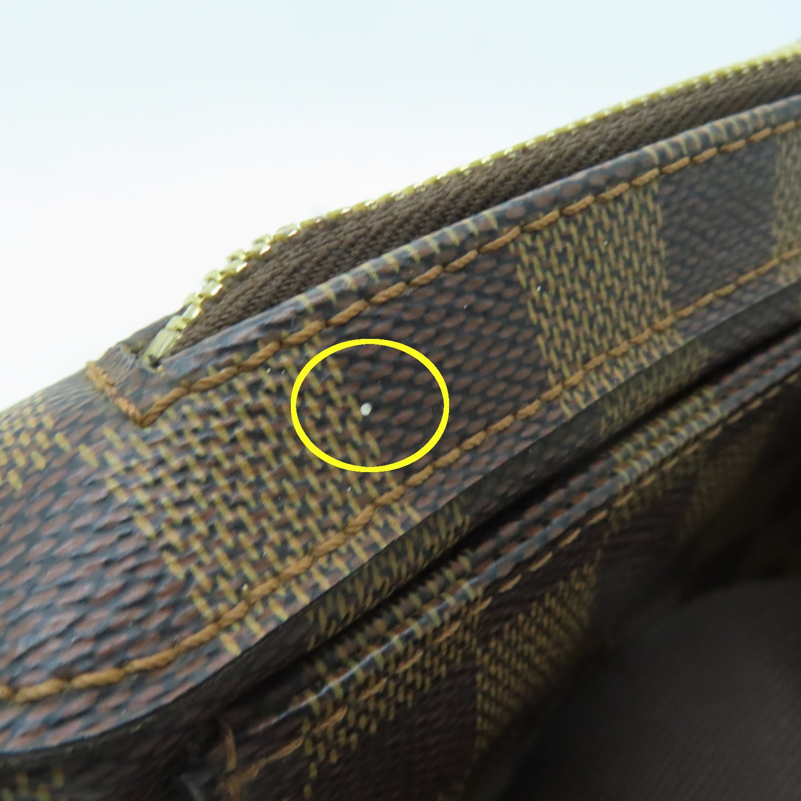 LOUIS VUITTON Damier Geronimo's bum-bag金扣腰包啡色