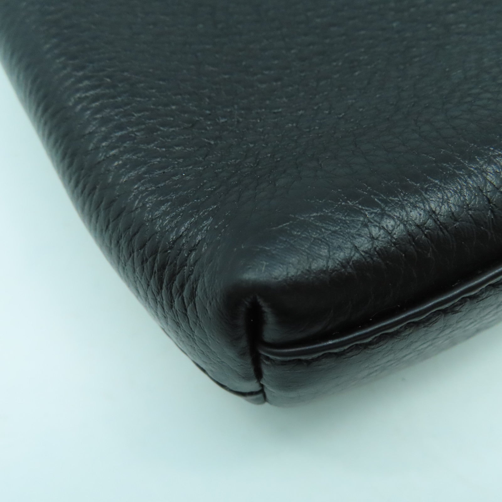 COACH 【激減優惠】牛皮皮革Chain Shoulder Bag金扣鏈帶肩背袋黑色