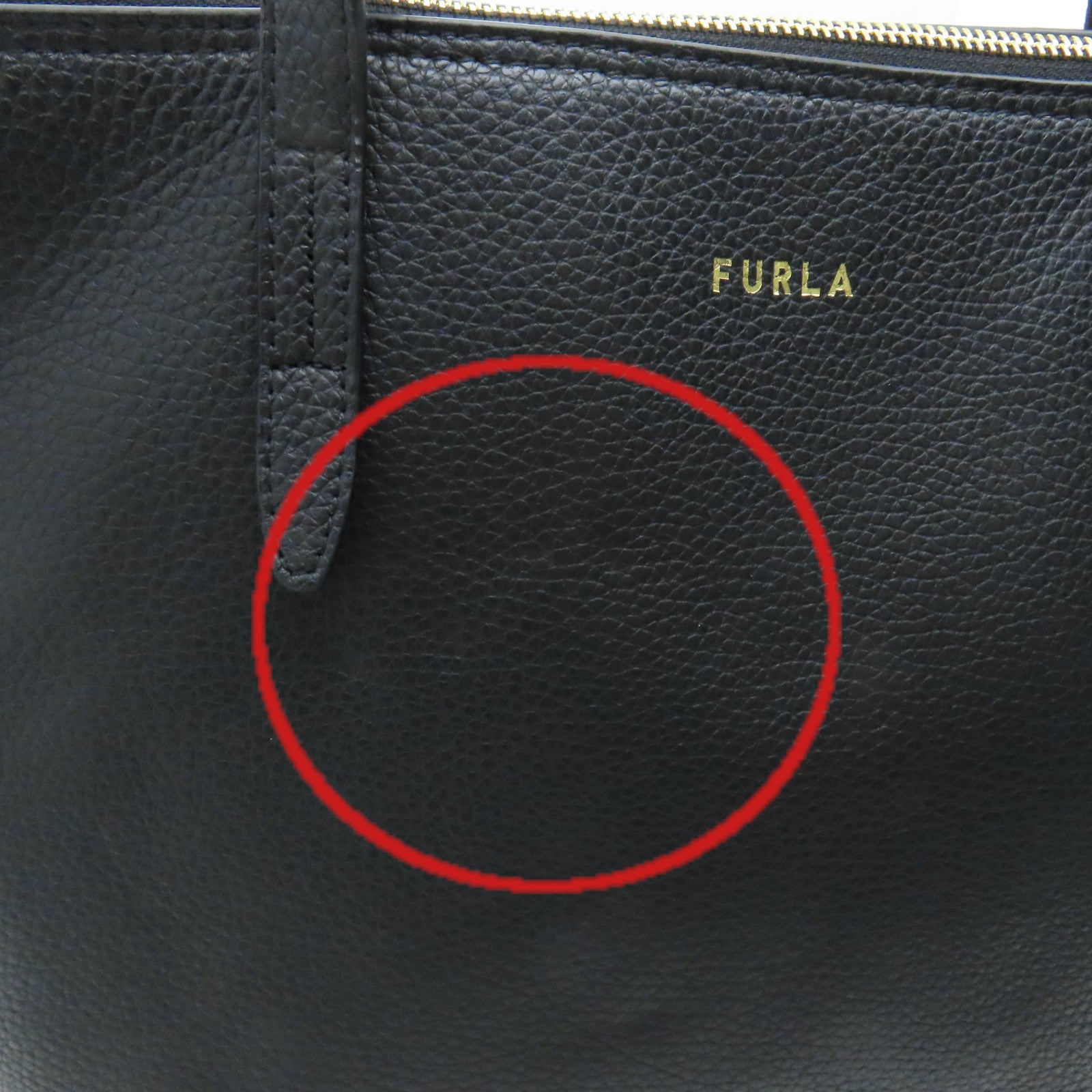 Furla 牛皮皮革Tote Bag肩背袋黑色