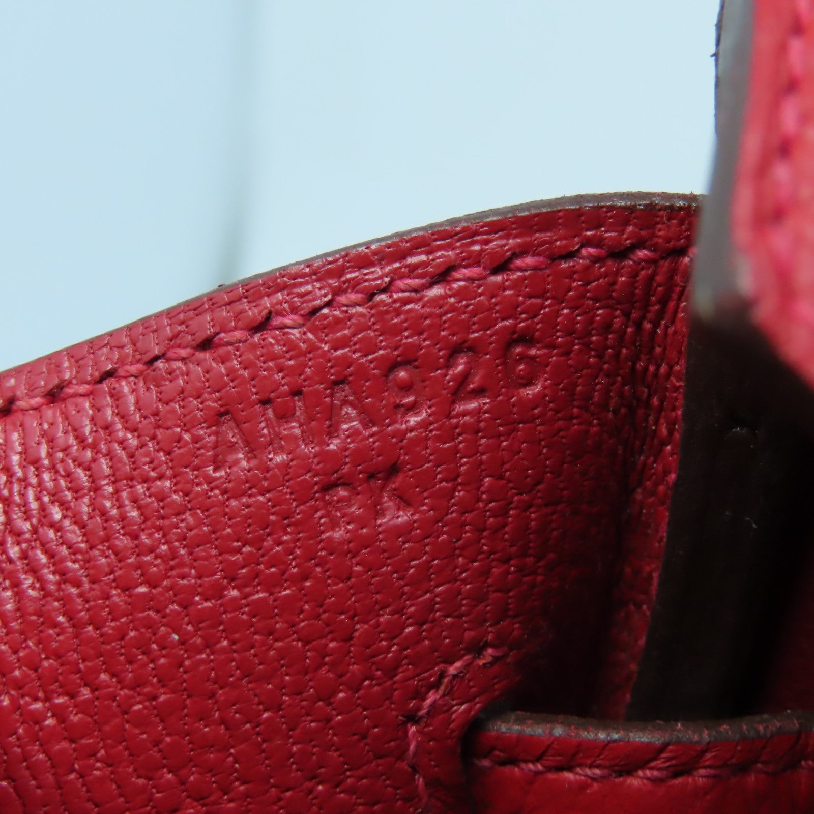 HERMES 【激減優惠】Togo皮革Birkin 30金扣手挽袋鮮紅色