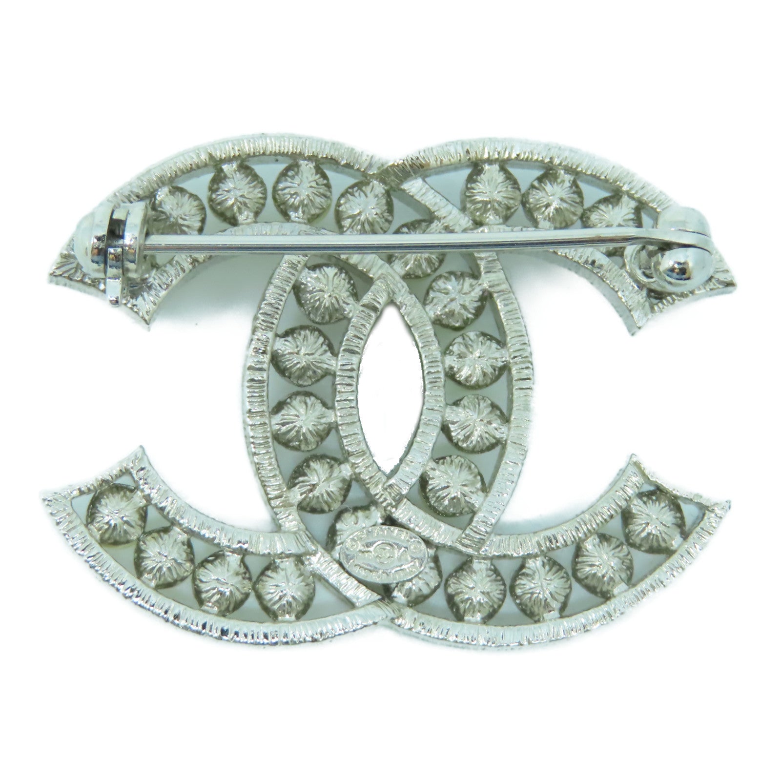 CHANEL PVC/金屬Brooch胸針銀色