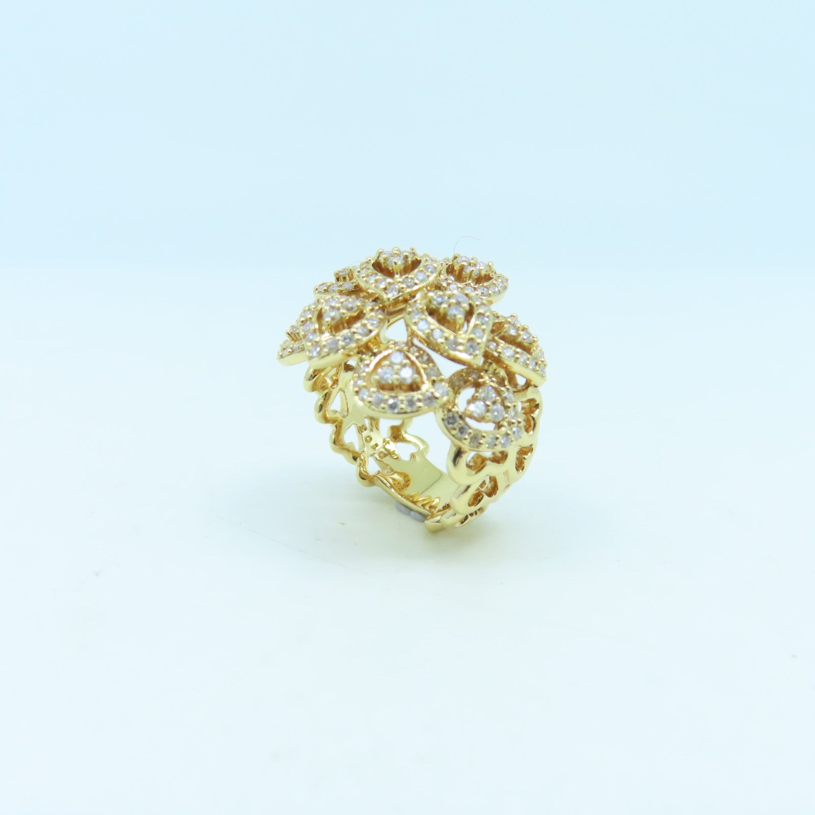 JEWELRY 18K黃金Diamond Ring鑽石戒指金色US#5.5