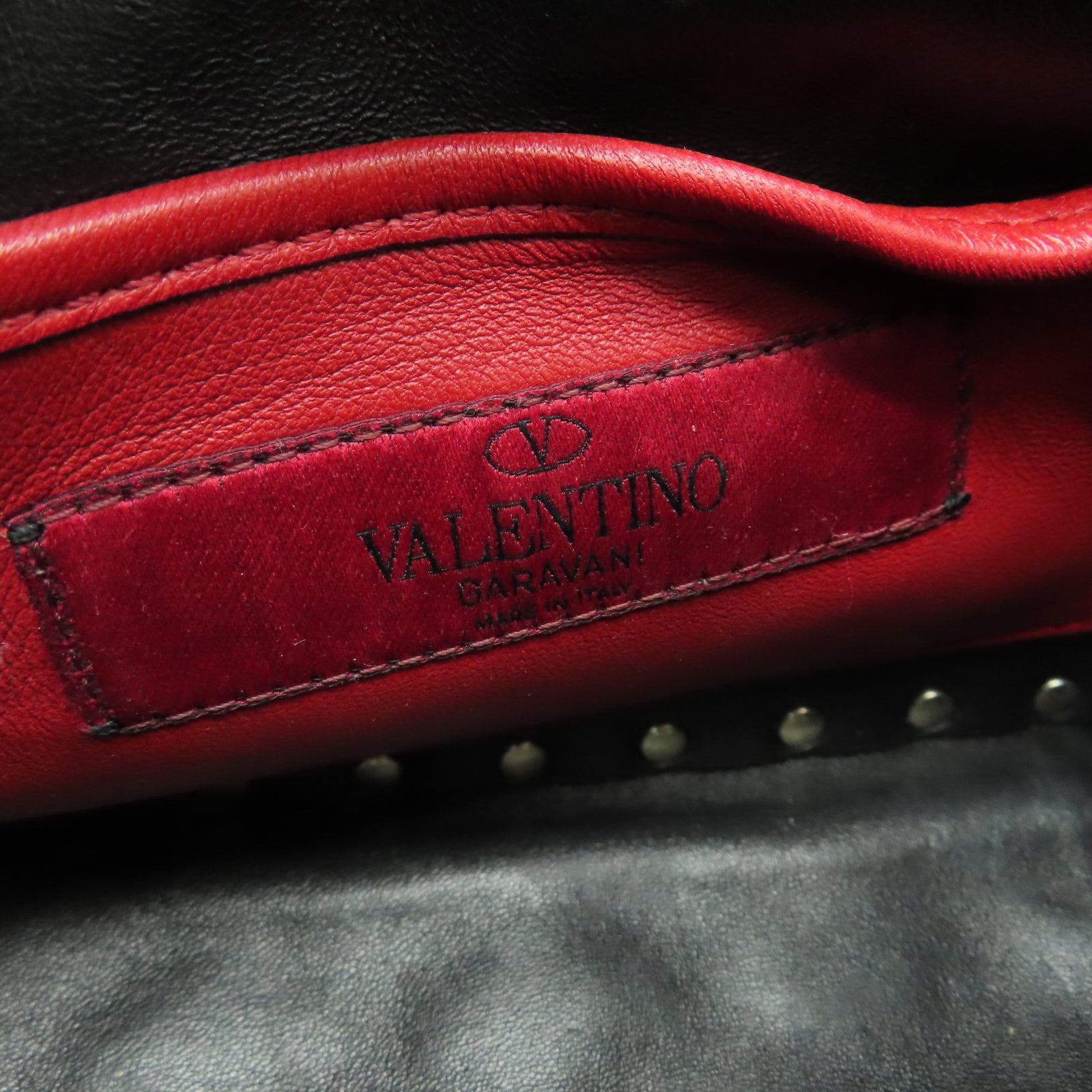 Valentino 羊皮皮革2 Way Shoulder金扣手挽肩背兩用袋粉紅色