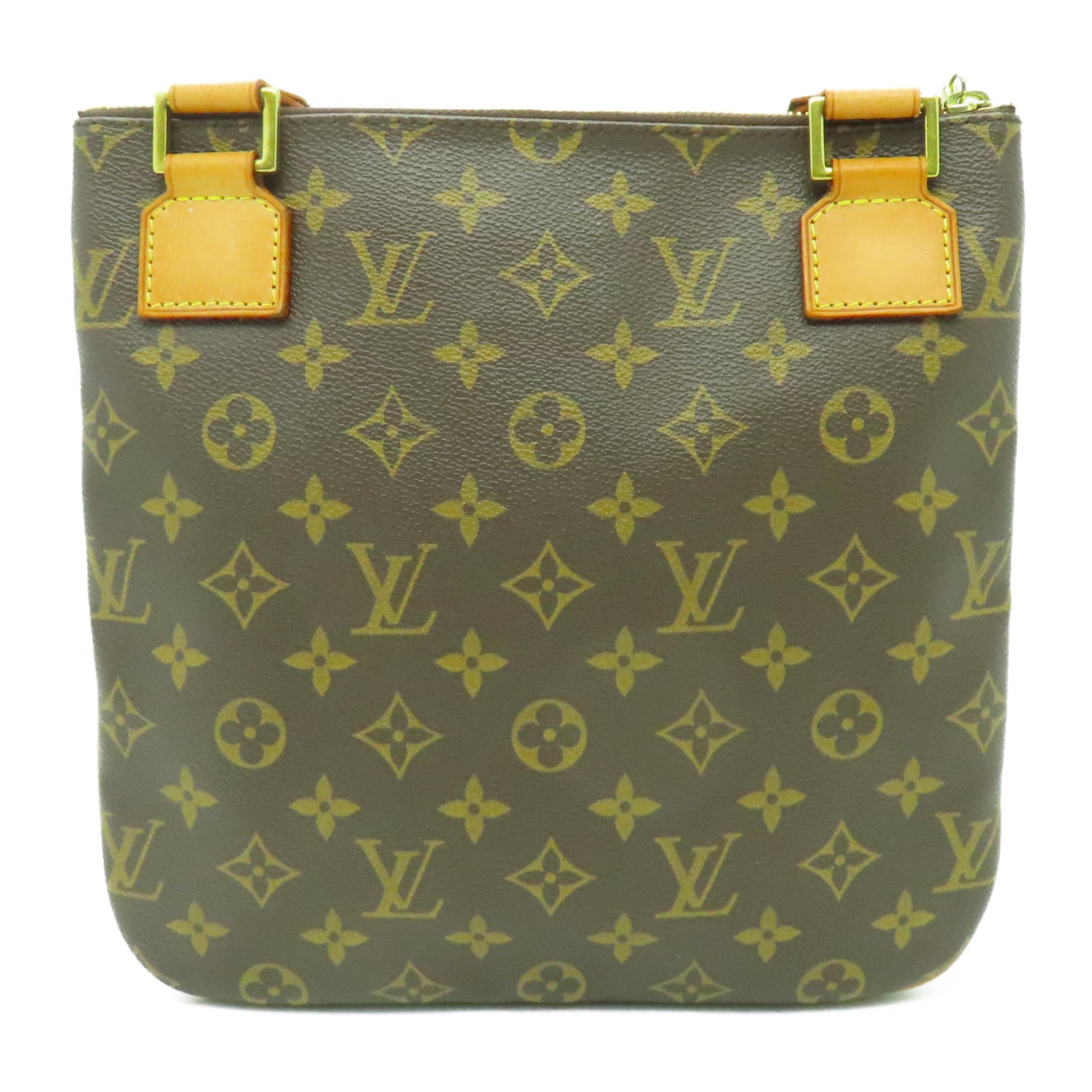 LOUIS VUITTON Monogram Pochette Bosphore金扣肩背袋啡色