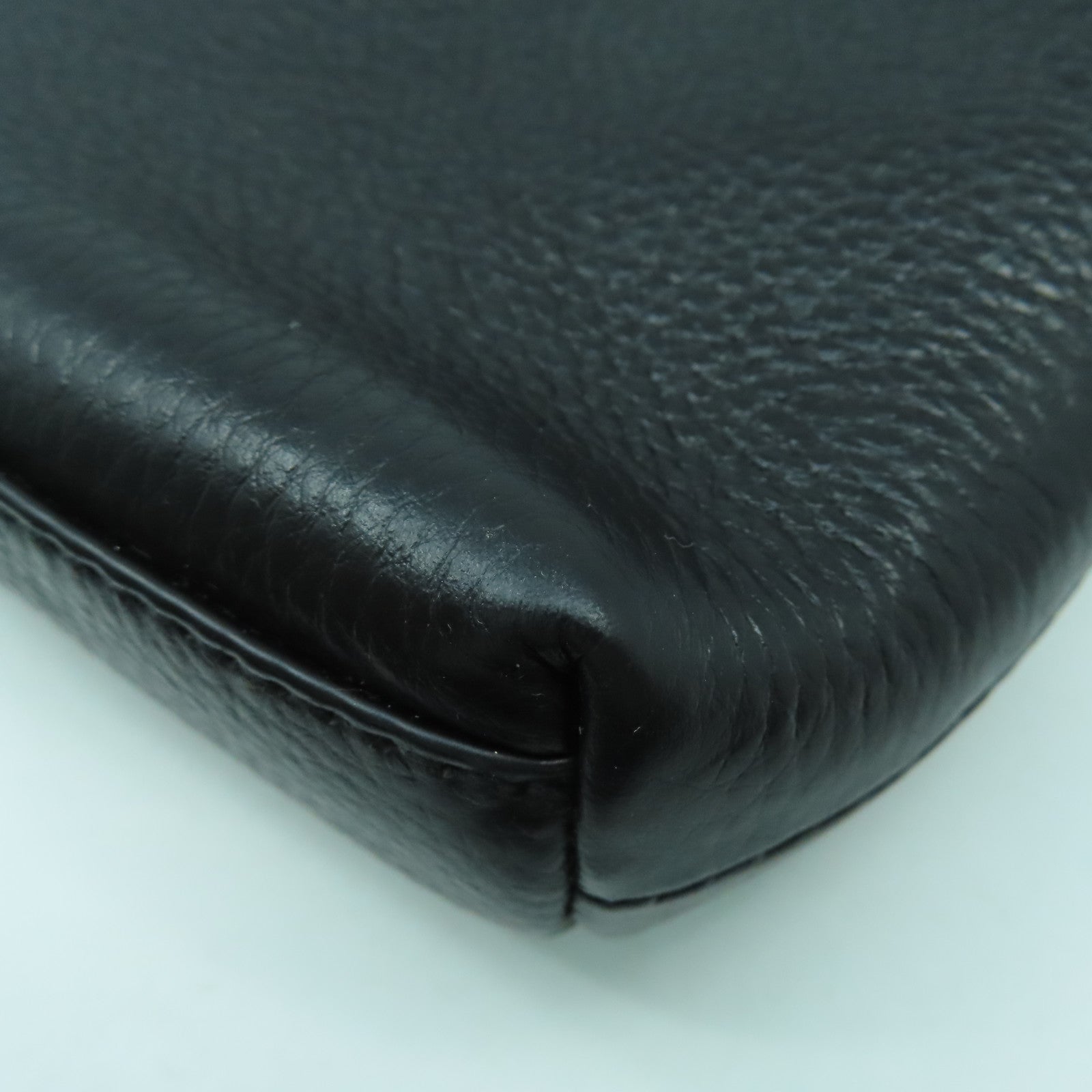 COACH 【激減優惠】牛皮皮革Chain Shoulder Bag金扣鏈帶肩背袋黑色