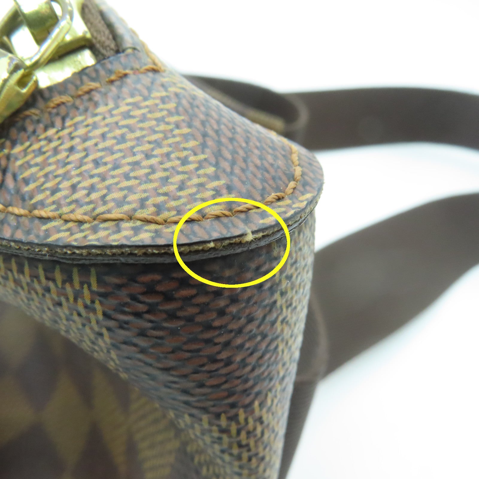 LOUIS VUITTON Damier Geronimo's bum-bag金扣腰包啡色