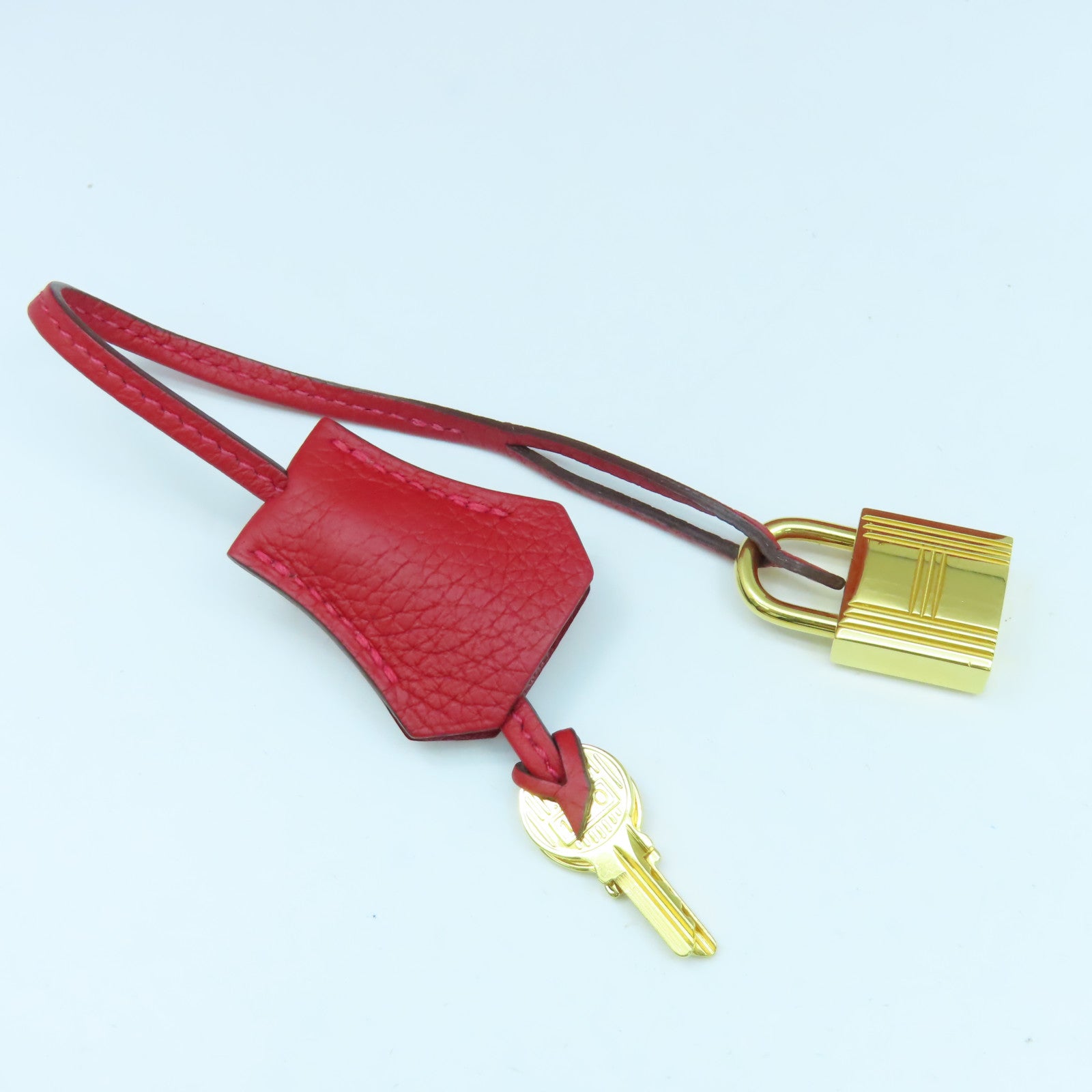 HERMES Togo皮革Birkin 30金扣手挽袋鮮紅色