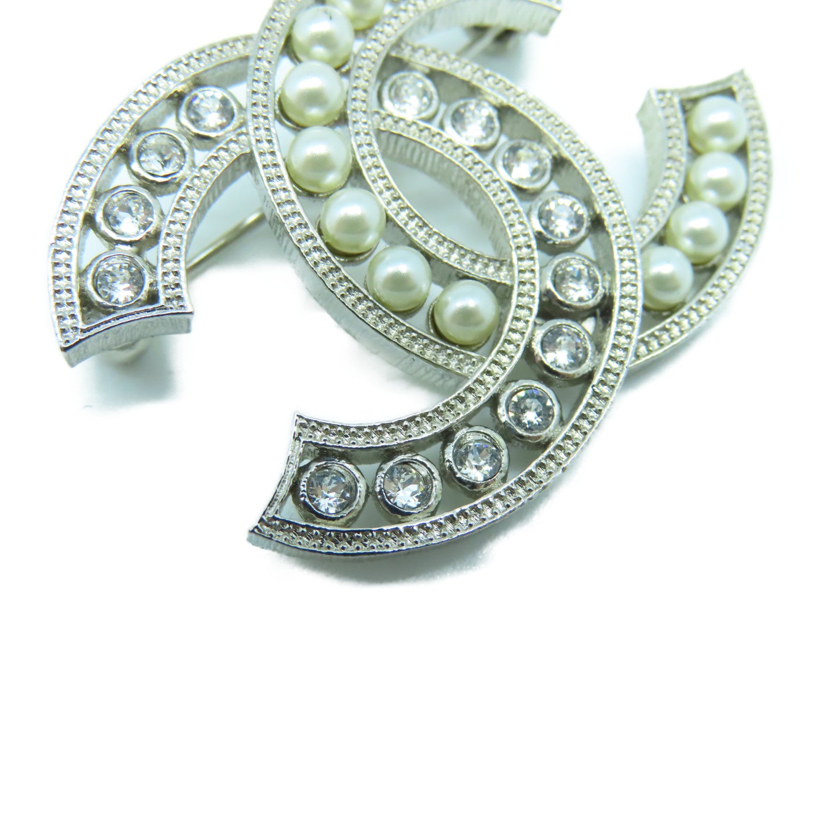 CHANEL PVC/金屬Brooch胸針銀色