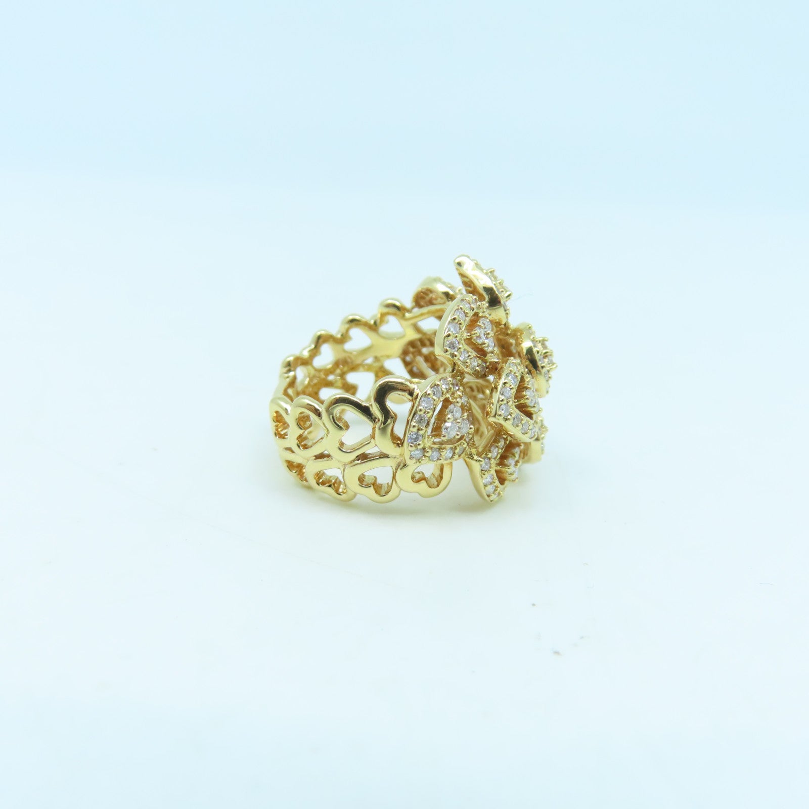 JEWELRY 18K黃金Diamond Ring鑽石戒指金色US#5.5